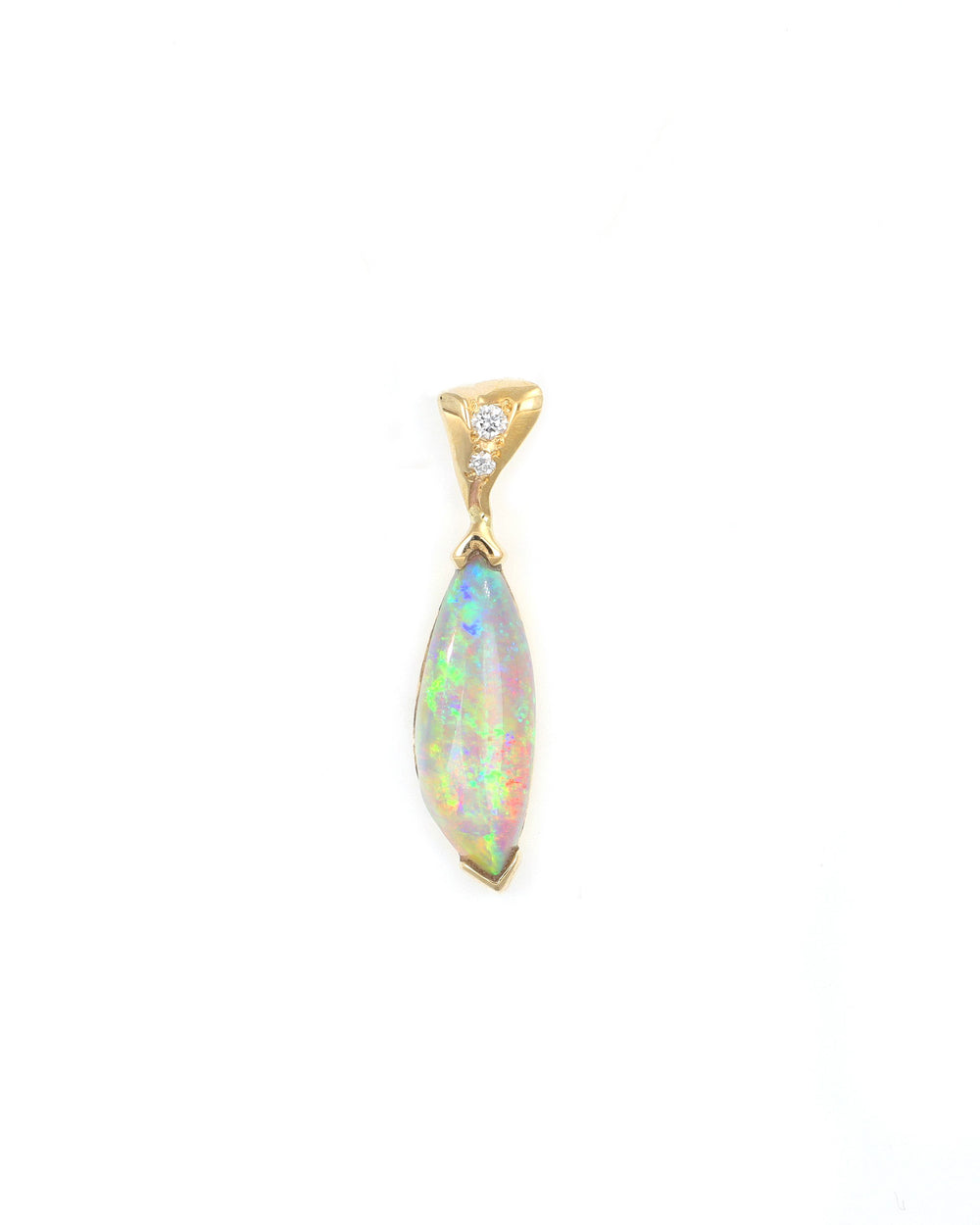 Elongated Opal Pendant