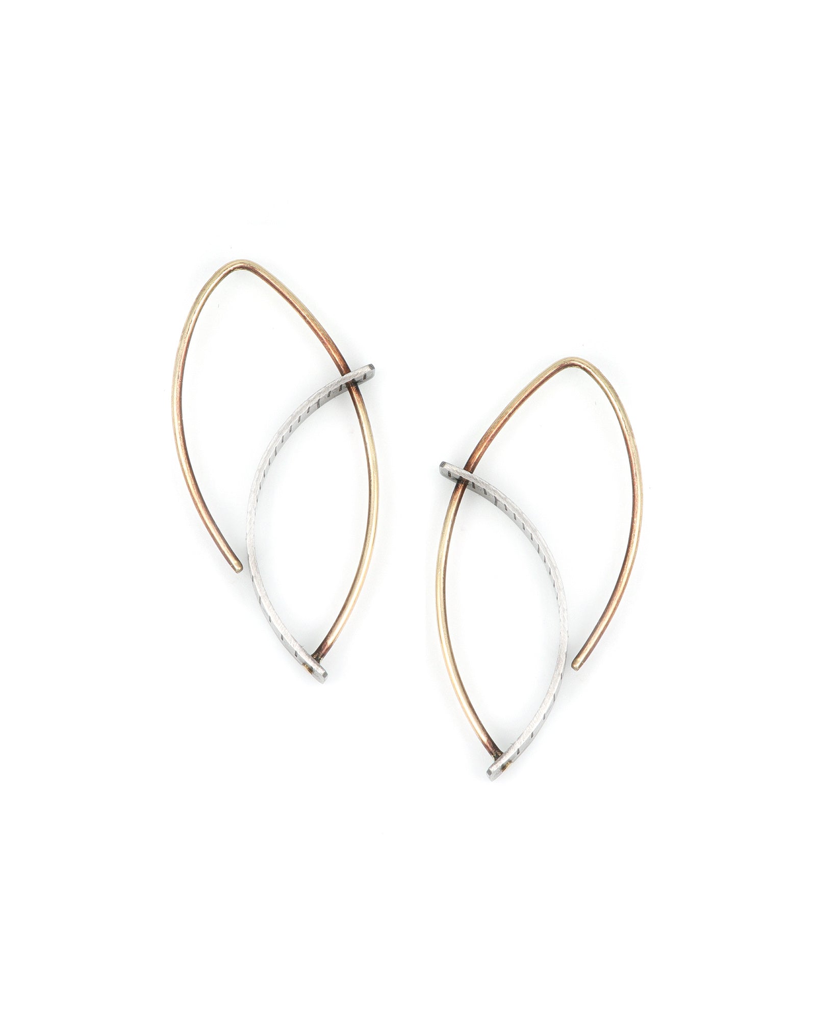 Small Ruler Arc Earrings