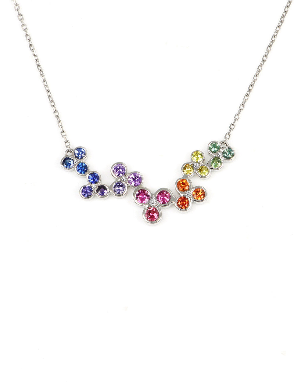 Rainbow Sapphire Necklace