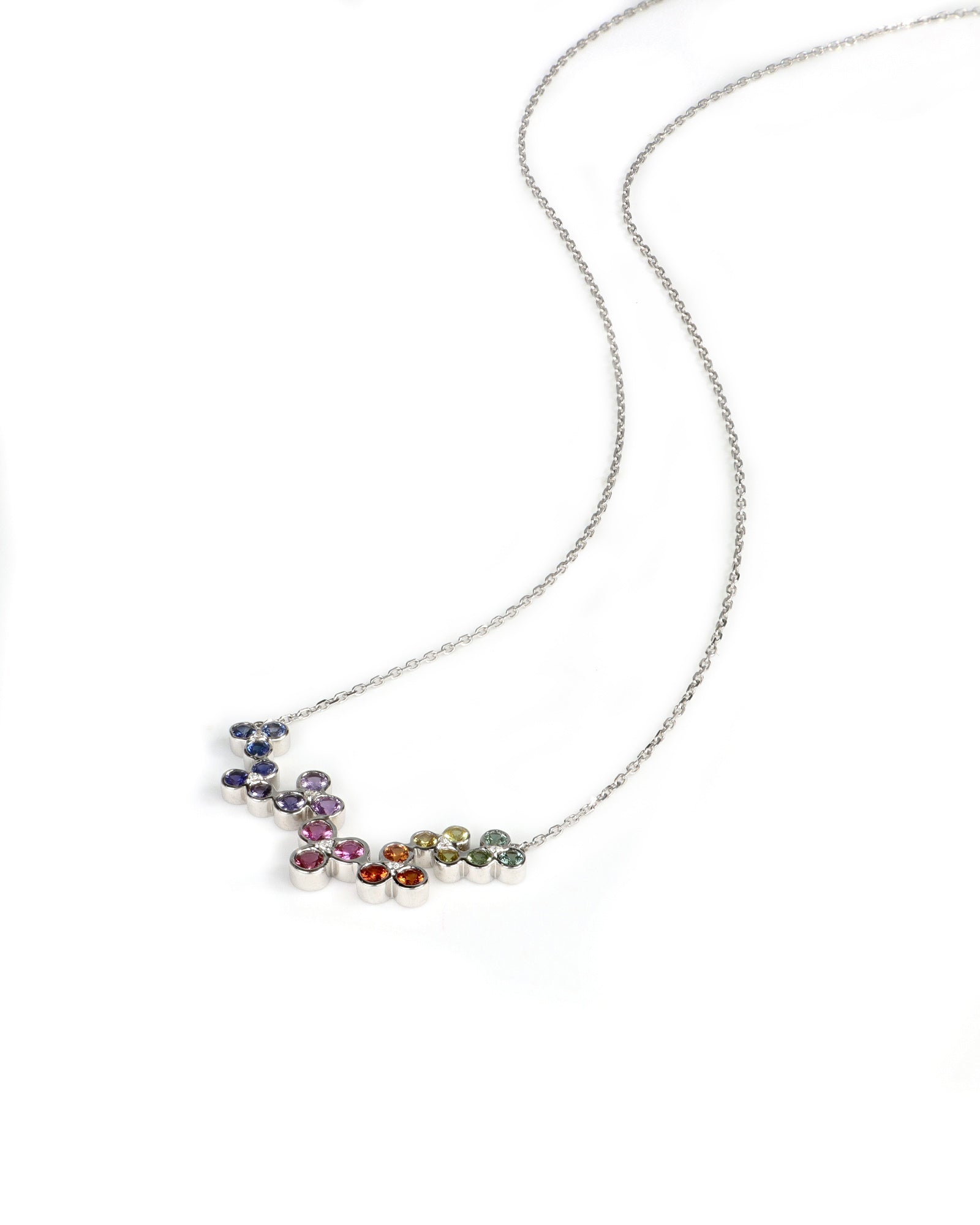 Rainbow Sapphire Necklace
