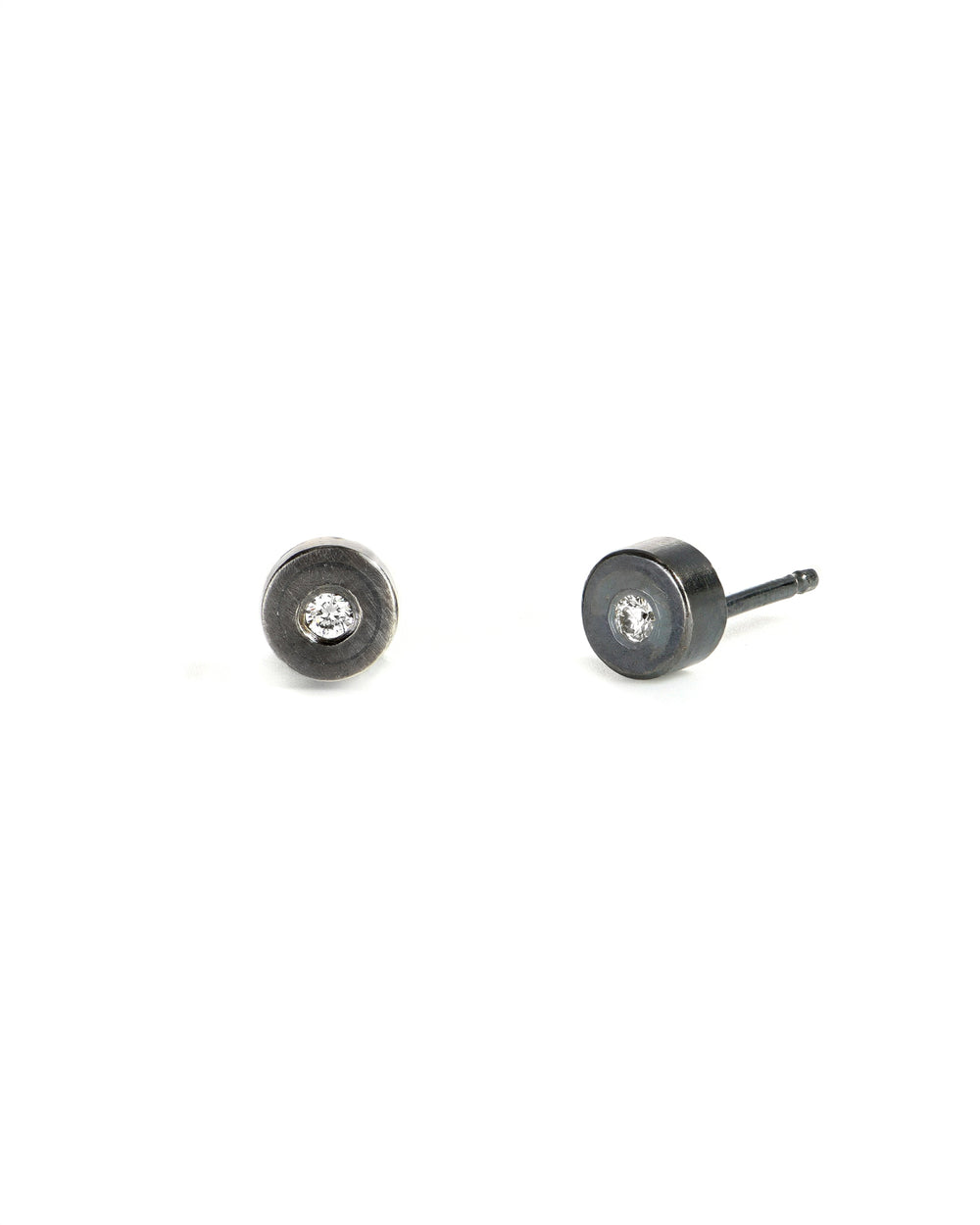 Medium Diamond Posts Earrings