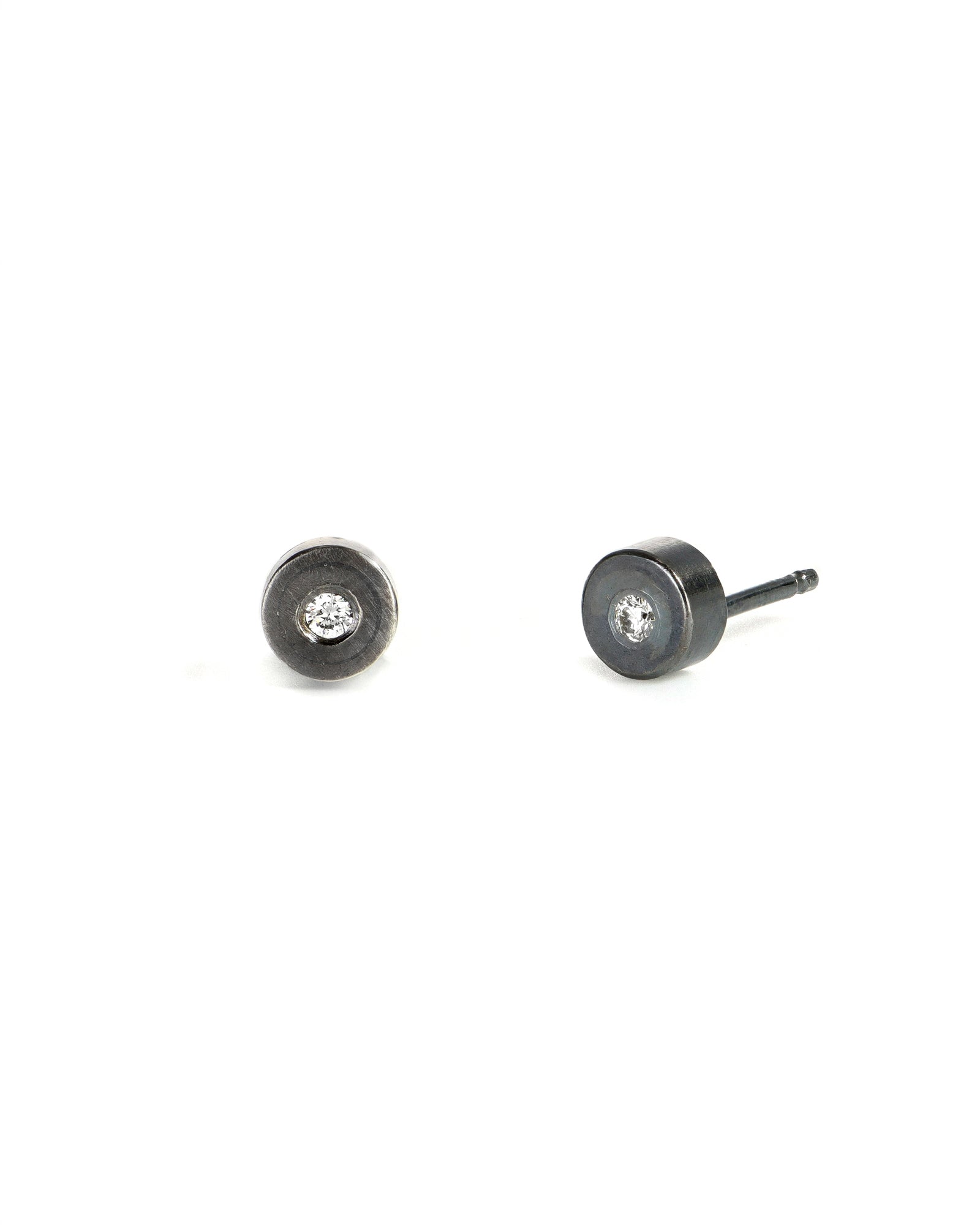 Medium Diamond Posts Earrings