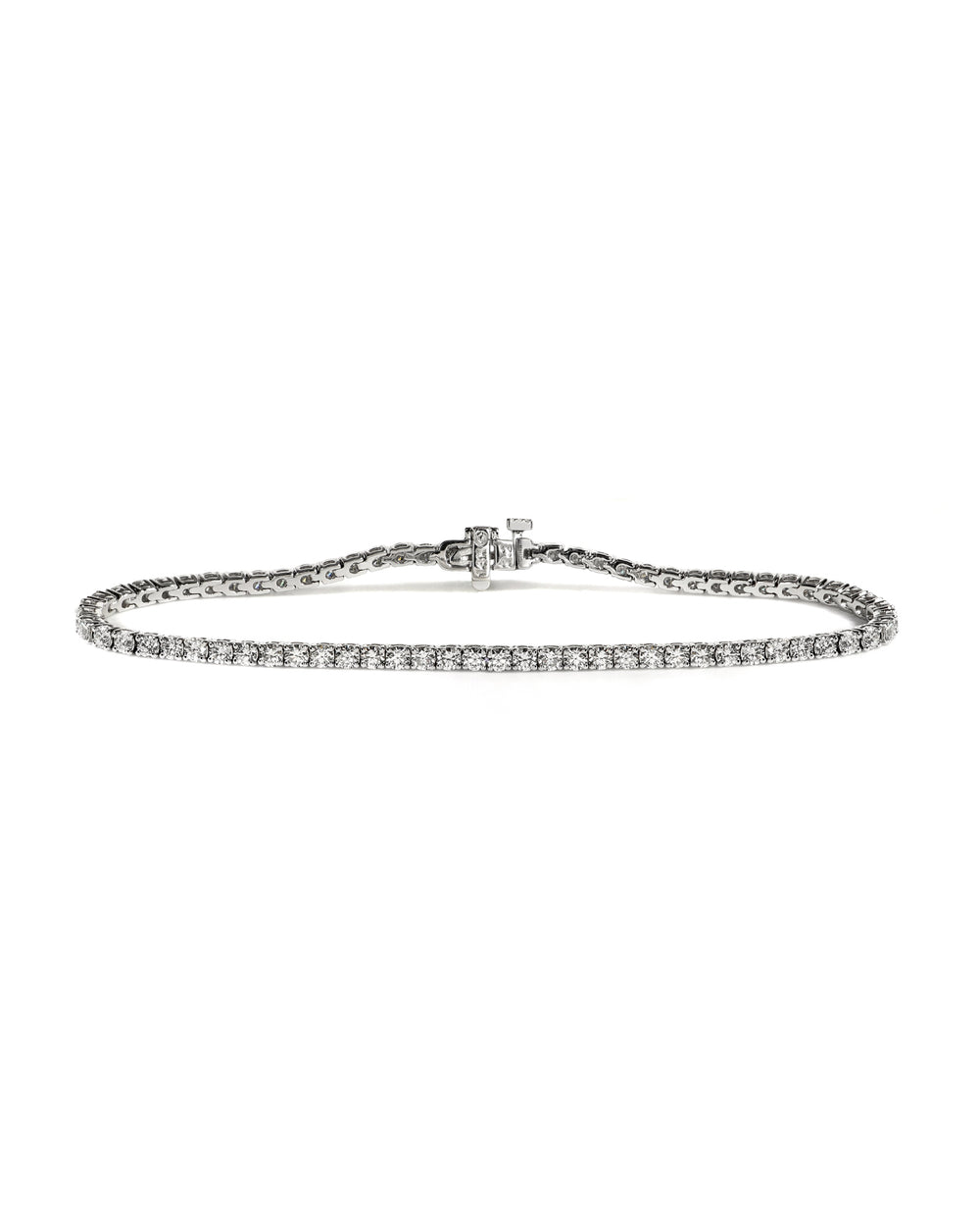 3.09ctw Natural Diamond Tennis Bracelet