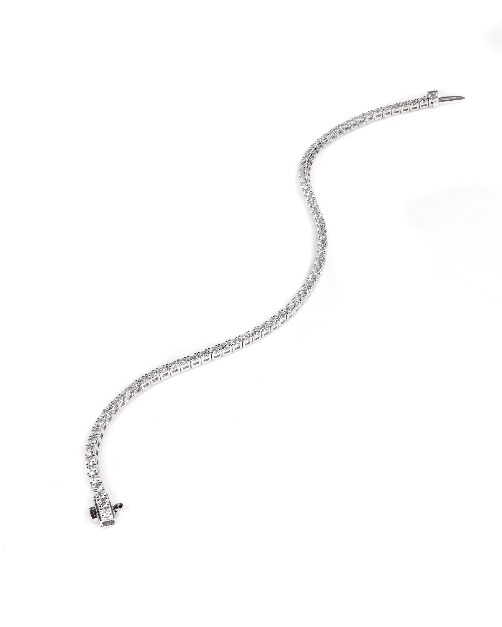 3.09ctw Natural Diamond Tennis Bracelet