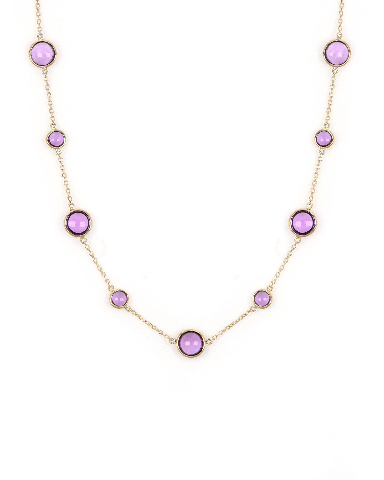 Amethyst Station Necklace