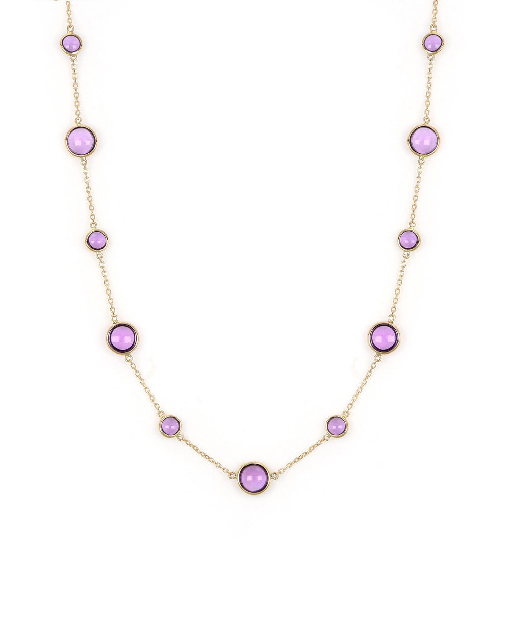 Amethyst Station Necklace