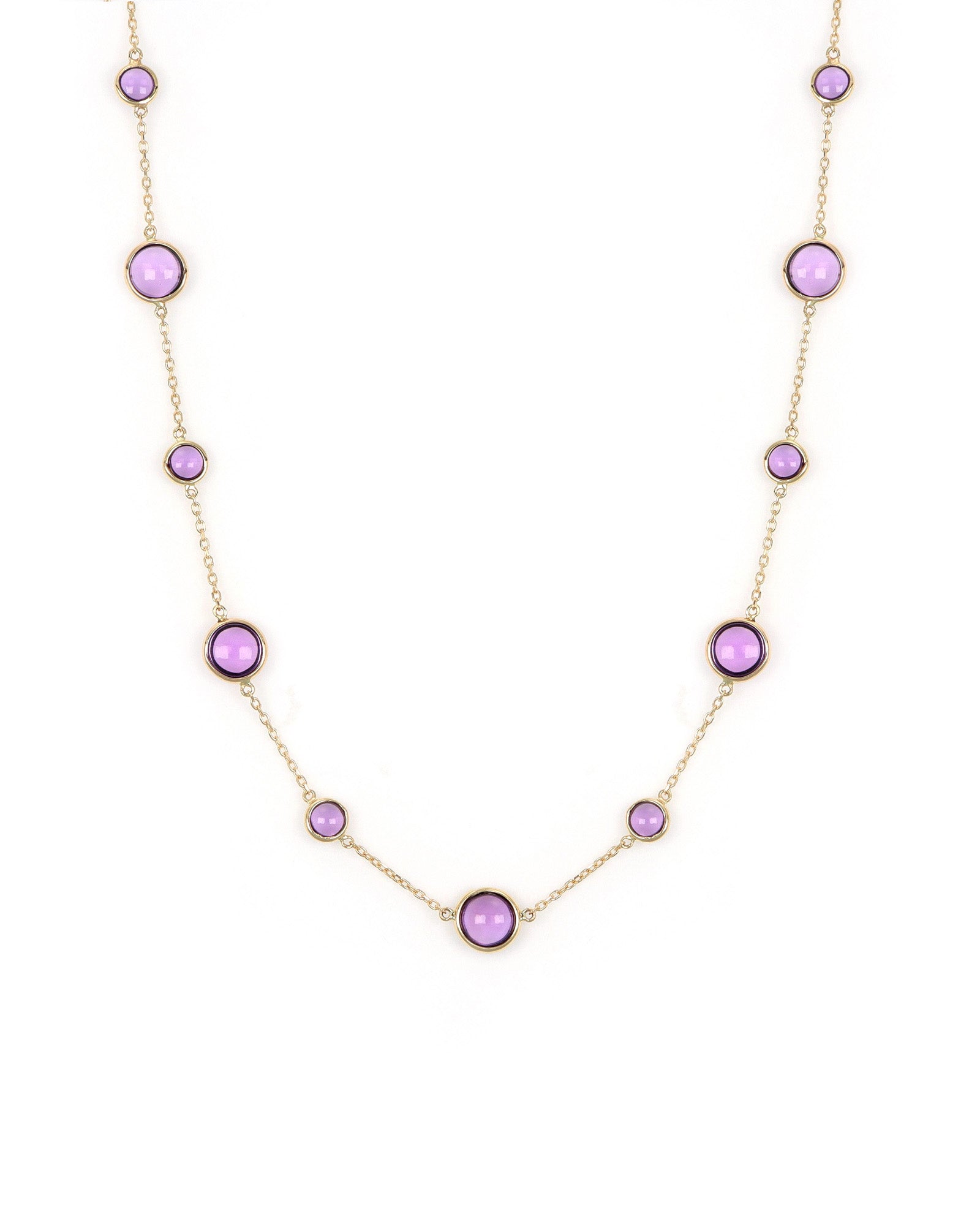 Amethyst Station Necklace