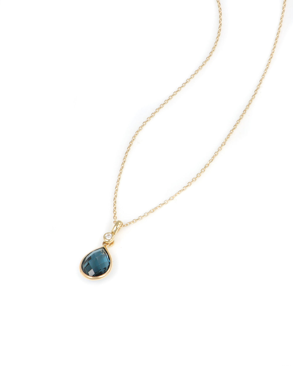 Diamond and Topaz Pendant