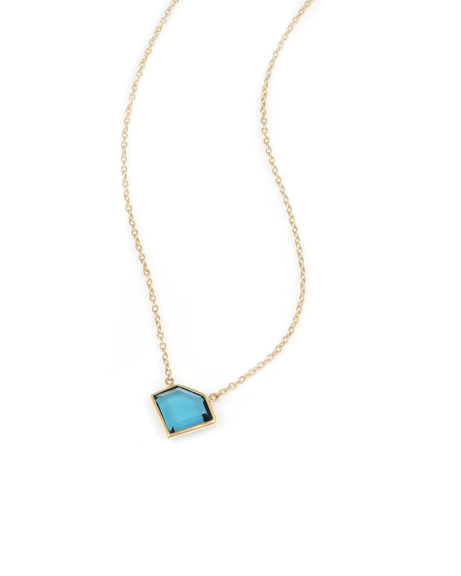 Diamond Shaped Topaz Necklace