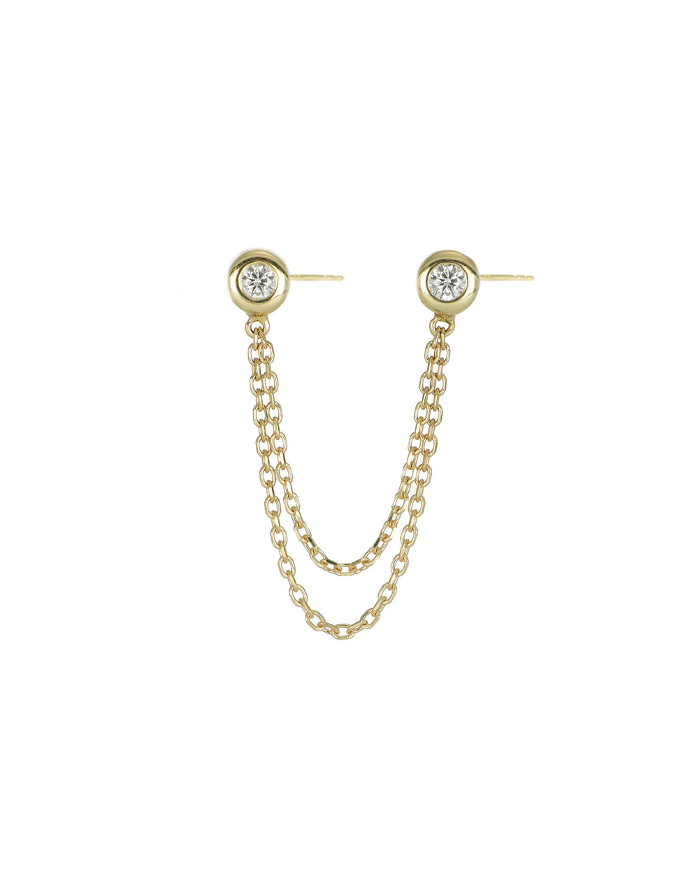 Chained Diamond Earring