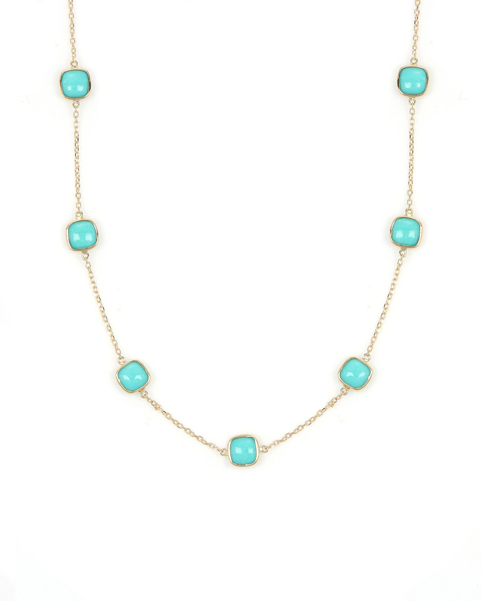 Turquoise Station Necklace