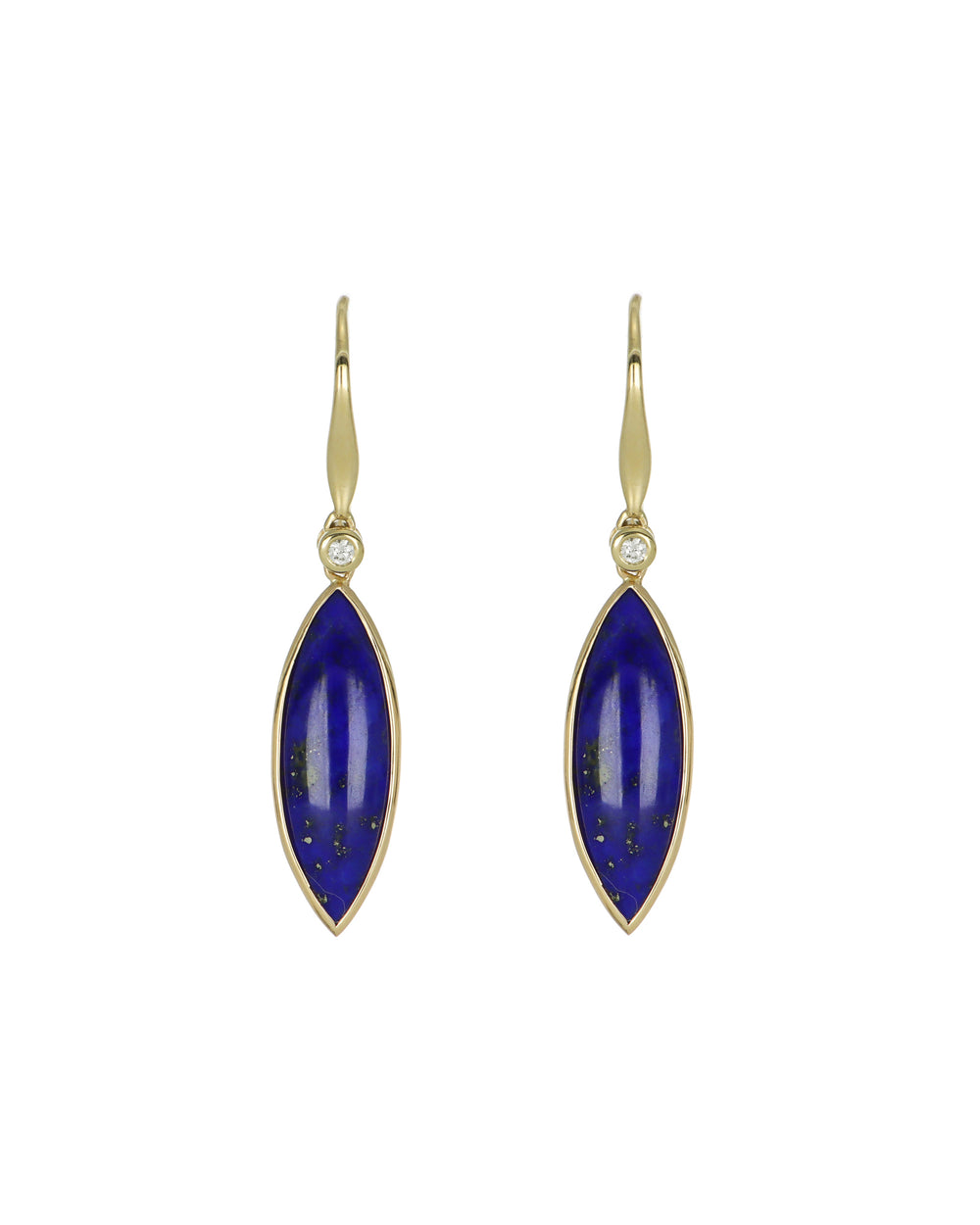 Marquise and Diamond Earrings
