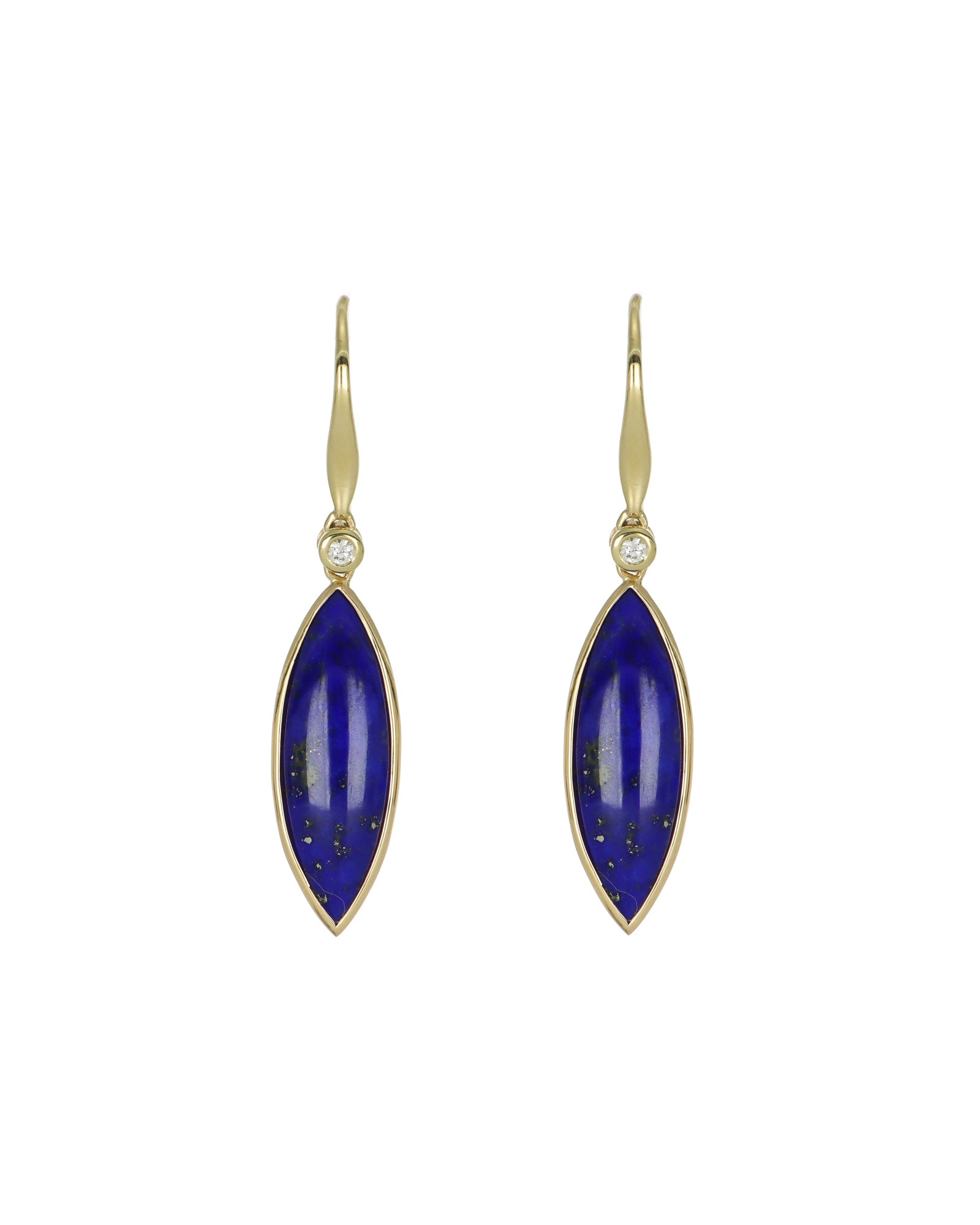 Marquise and Diamond Earrings