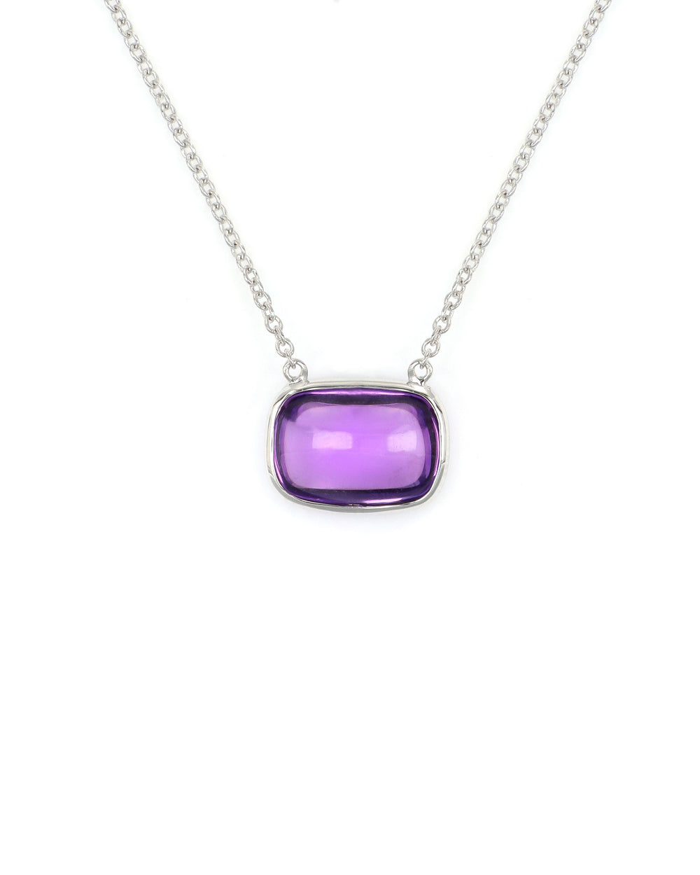 Amethyst Pillow Necklace