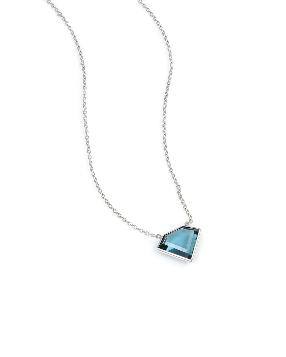 Diamond Shaped Topaz Necklace