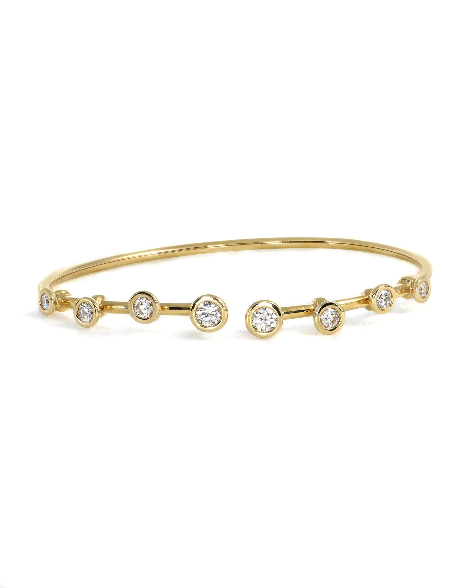 Bezel Set Lab Diamond Bangle