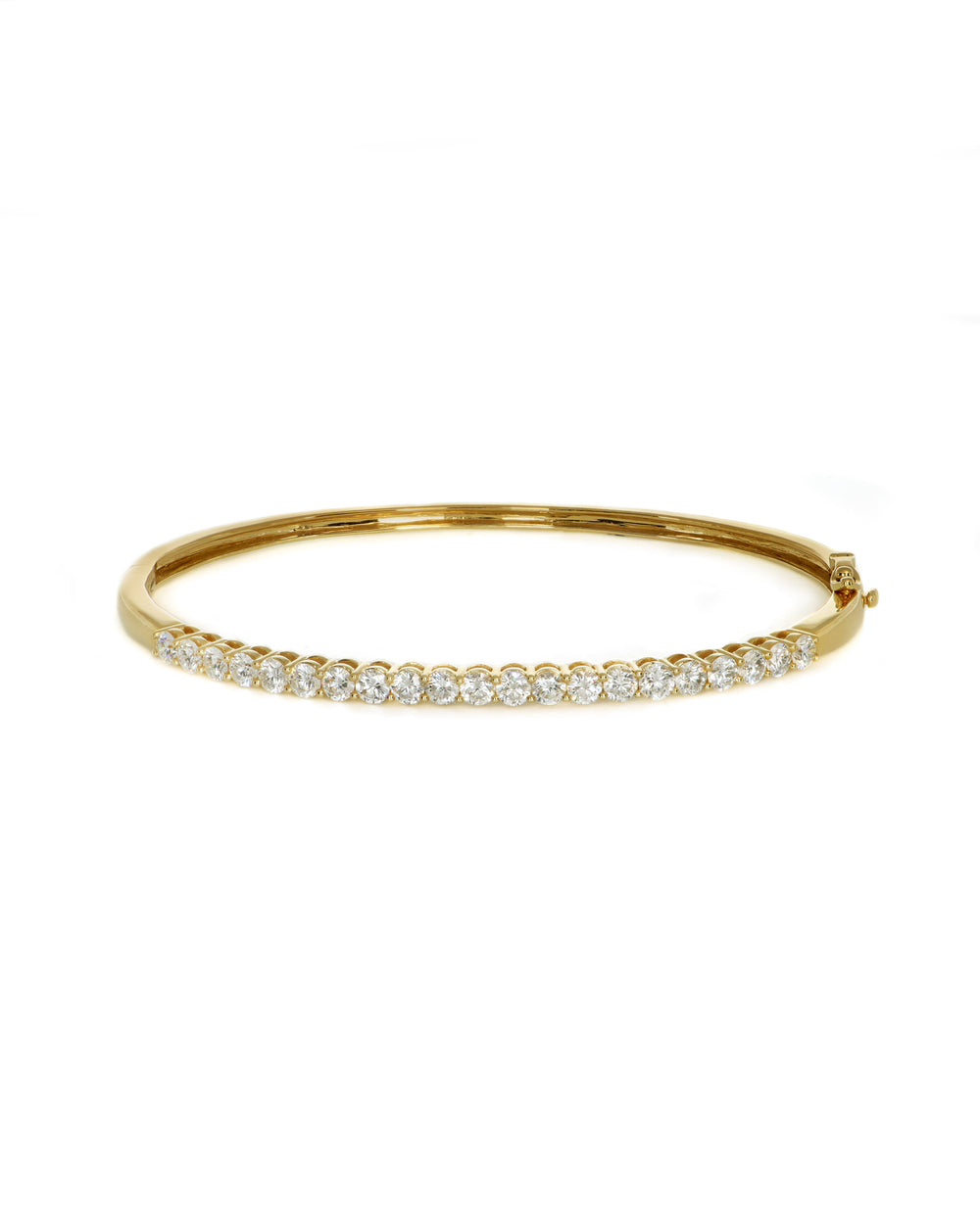 2.10ctw Lab Diamond Half Set Bangle