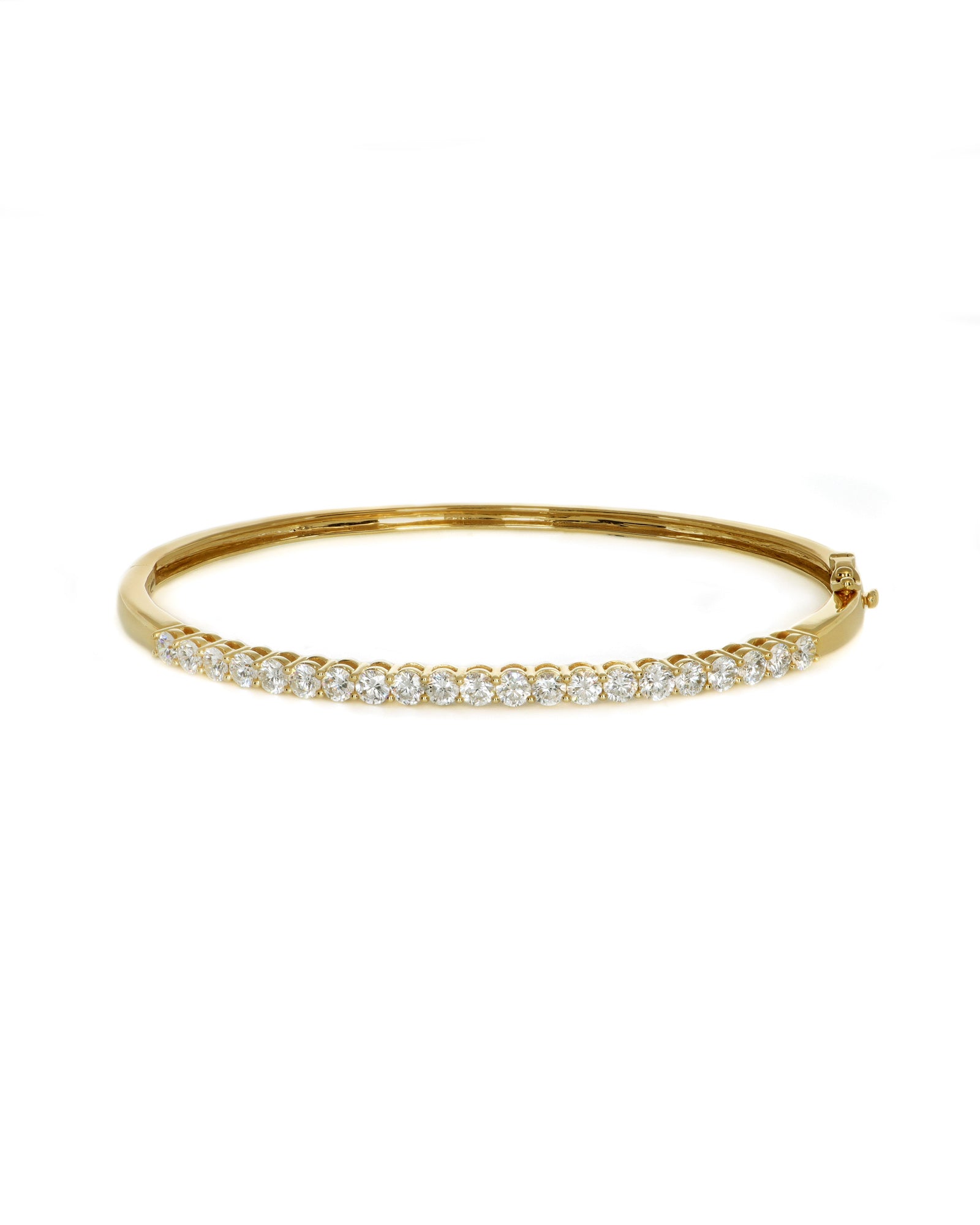 2.10ctw Lab Diamond Half Set Bangle