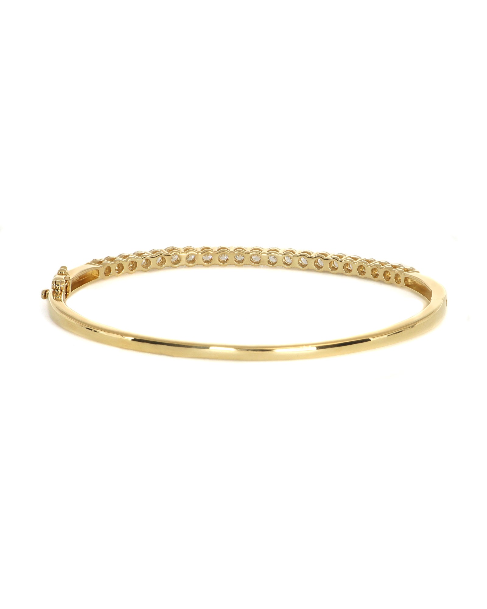 2.10ctw Lab Diamond Half Set Bangle