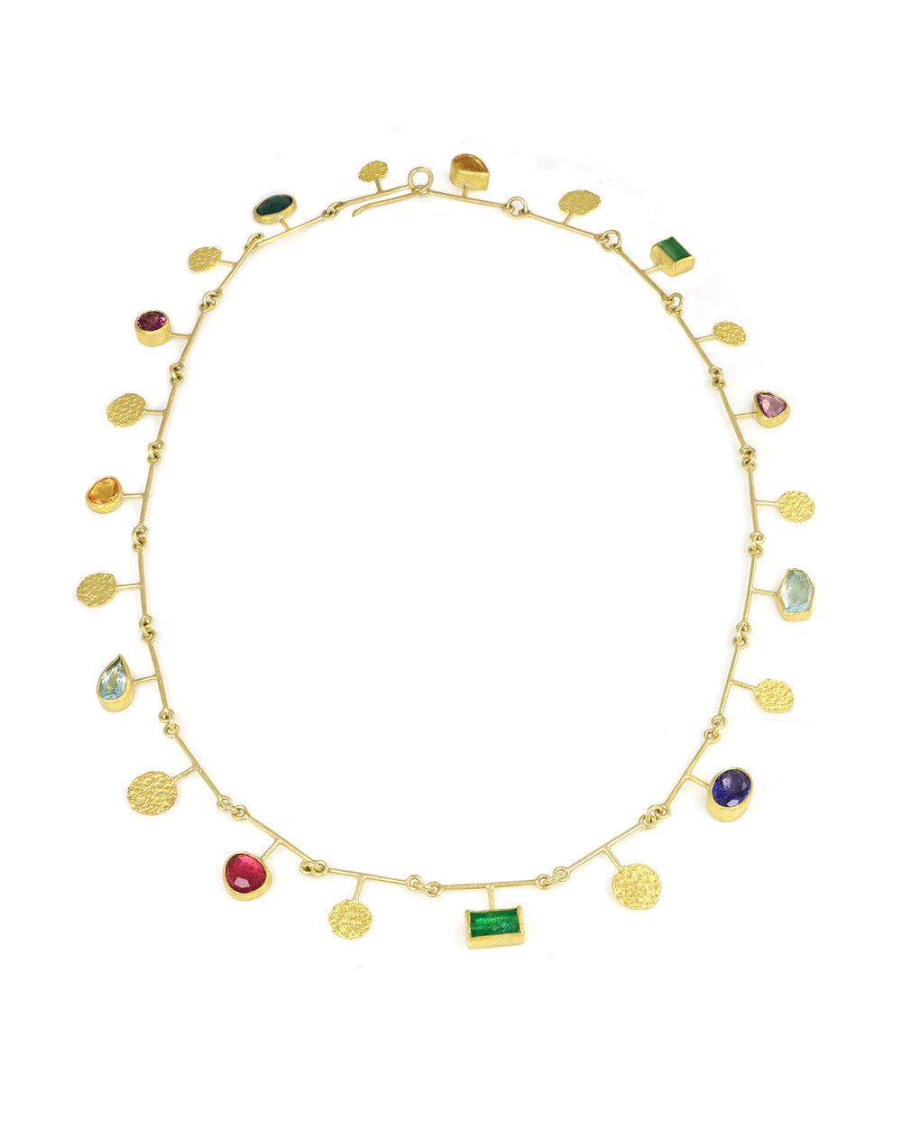 Hand Fabricated Multi Color Necklace