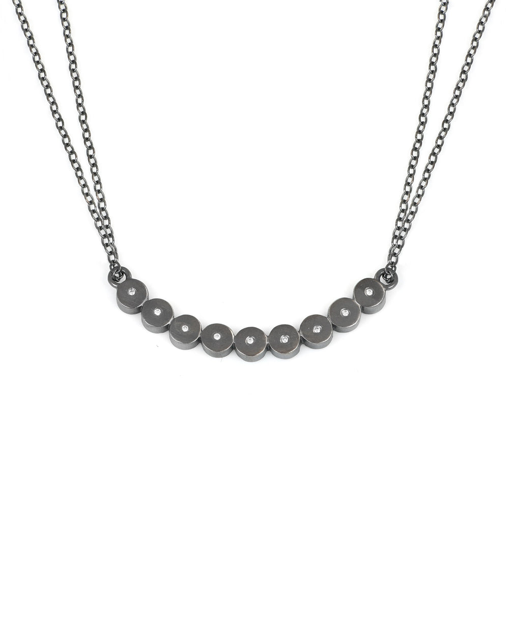 Arc Necklace With Diamonds