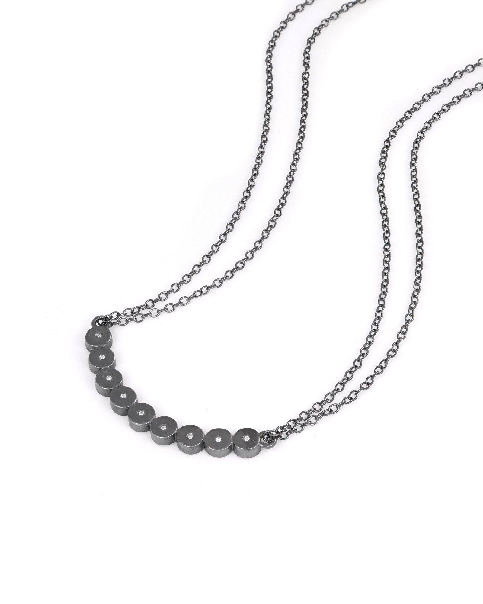 Arc Necklace With Diamonds