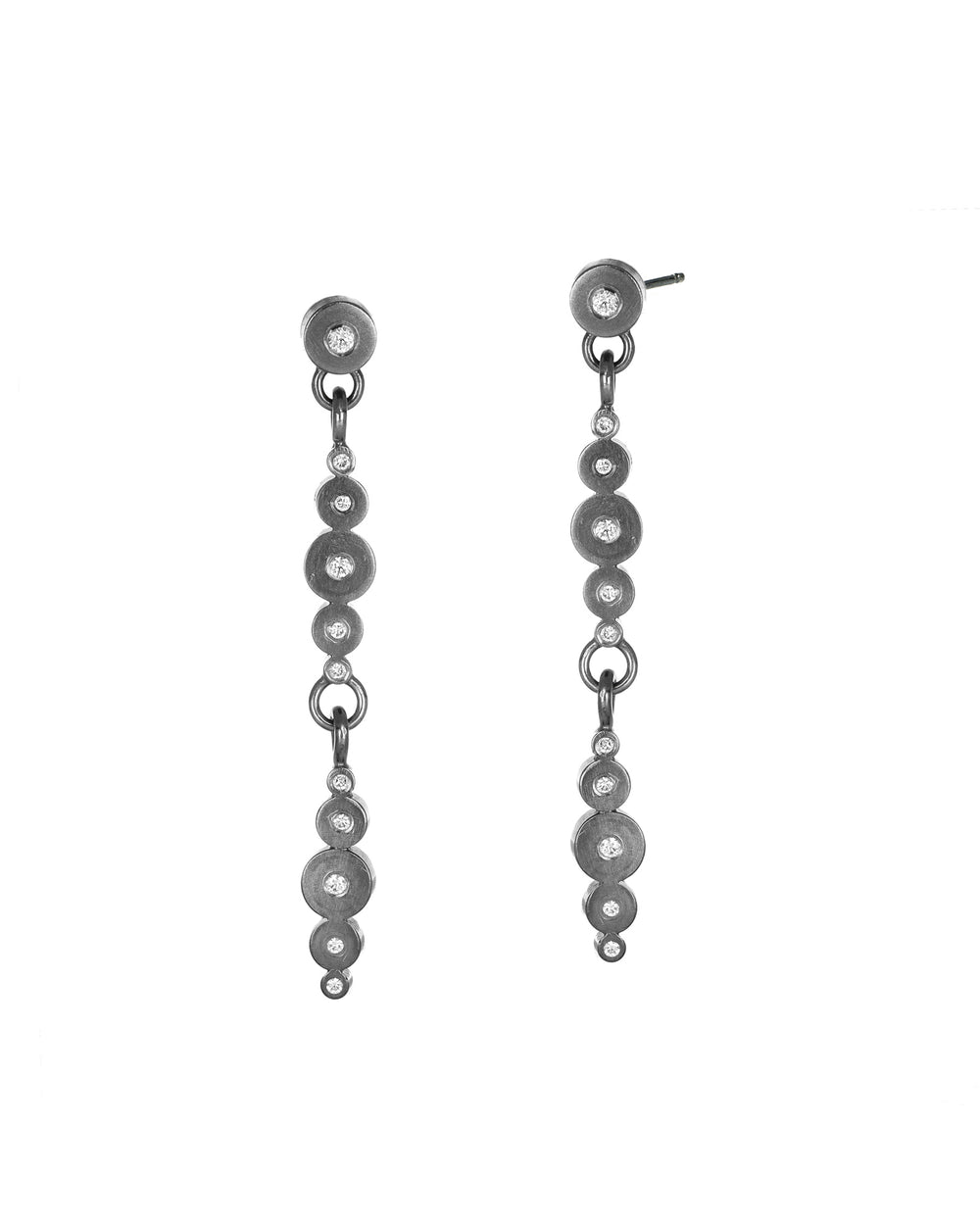 Deco Diamond Post Earrings