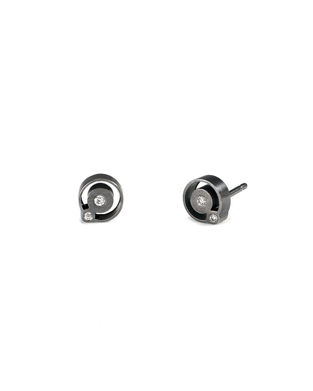 Orbit Post Diamond Earrings