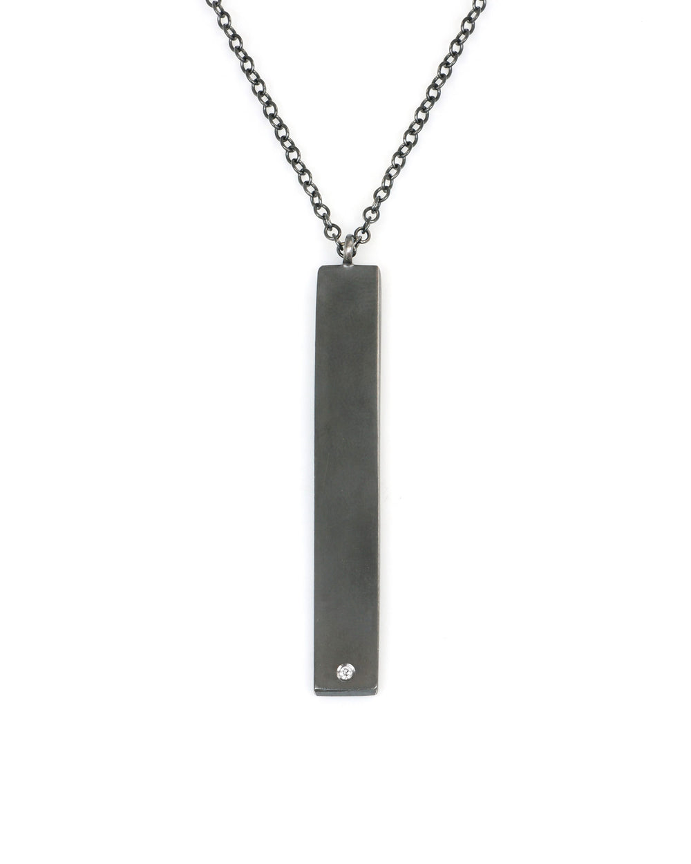 Rectangle and Diamond Necklace