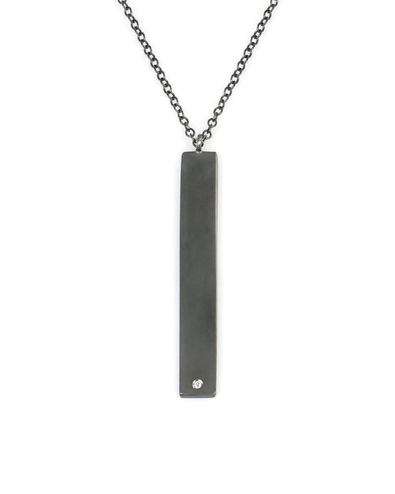 Rectangle and Diamond Necklace