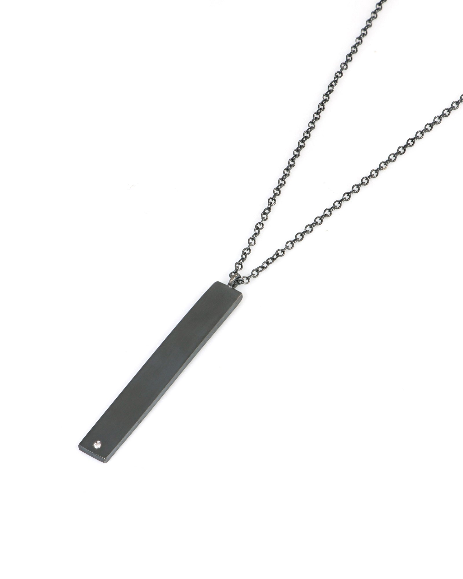 Rectangle and Diamond Necklace