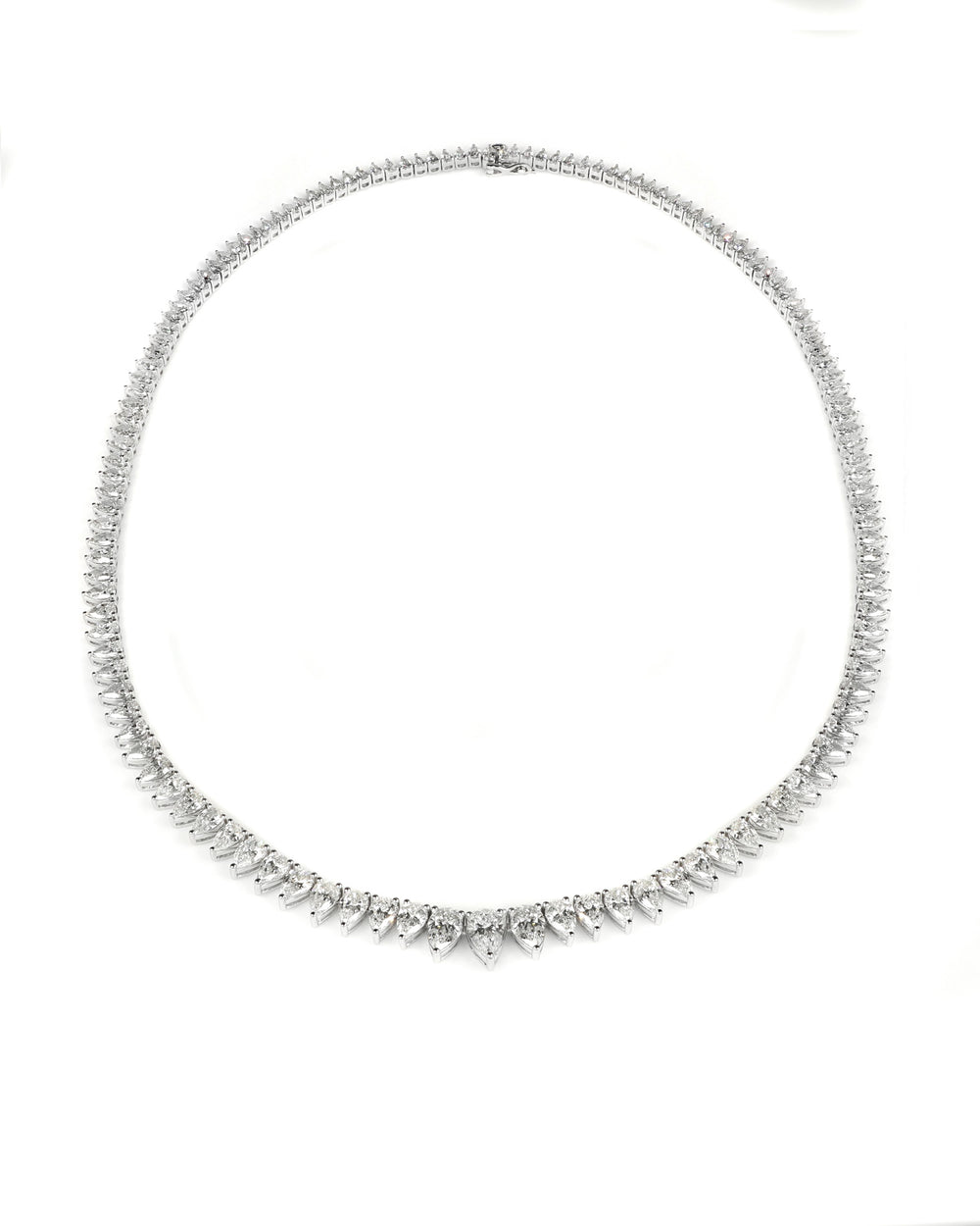 21.45ctw Pear Lab Diamond Necklace