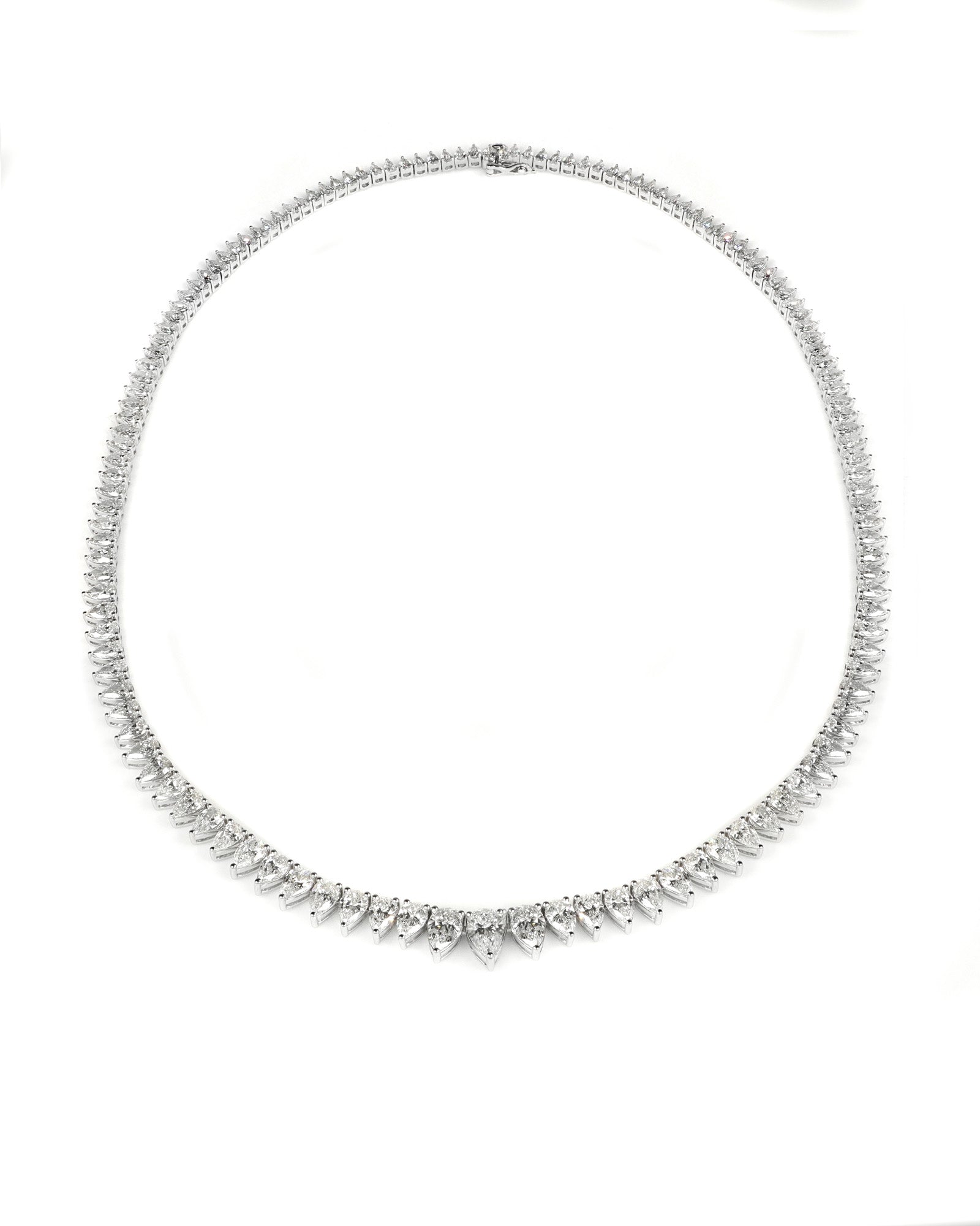 21.45ctw Pear Lab Diamond Necklace