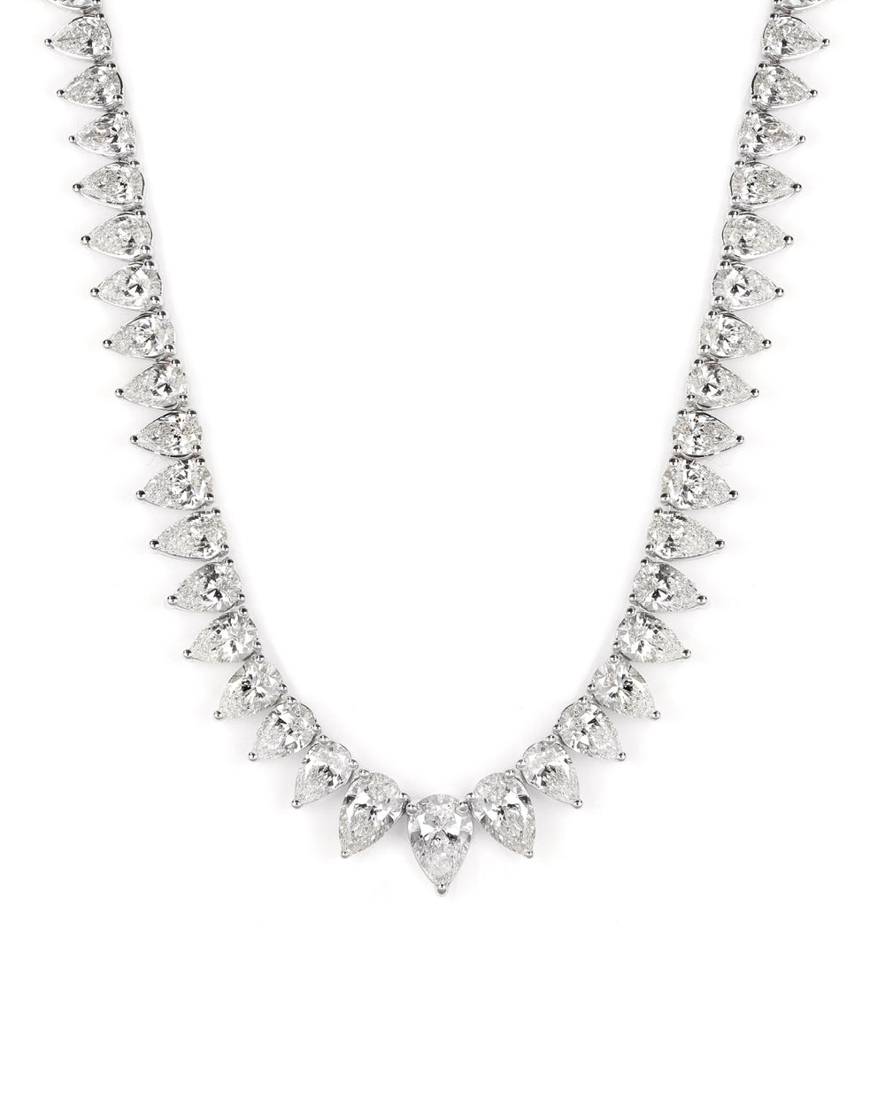 21.45ctw Pear Lab Diamond Necklace