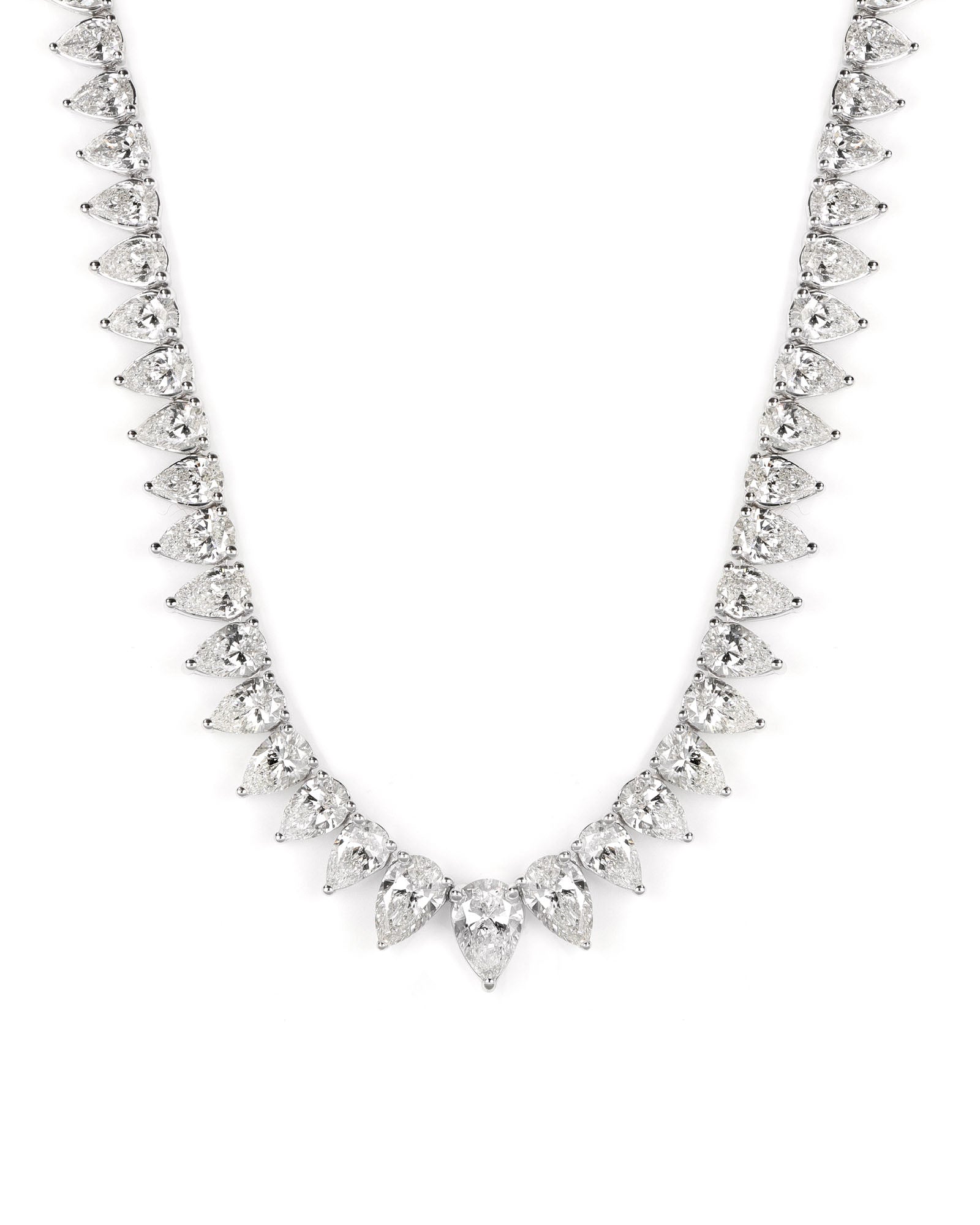 21.45ctw Pear Lab Diamond Necklace
