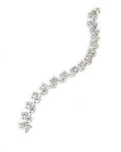 20.03ctw Double Stacked Pear Lab Diamond Bracelet