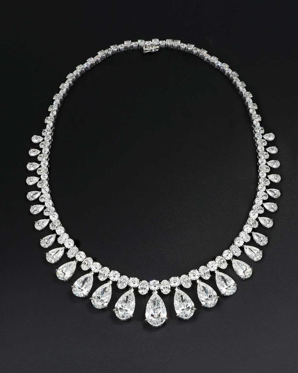Cascading Pears Lab Diamond Necklace