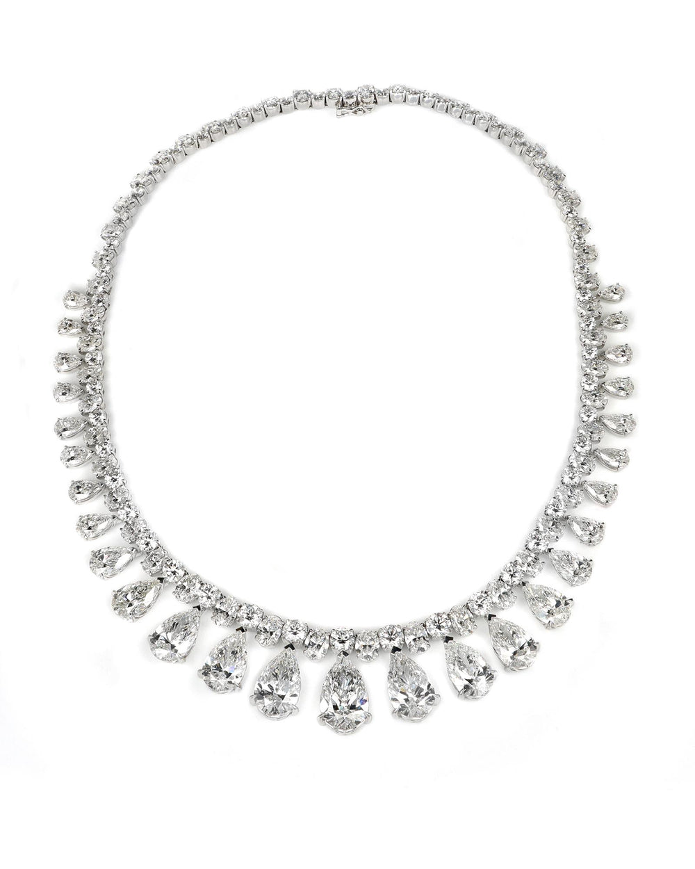 Cascading Pears Lab Diamond Necklace