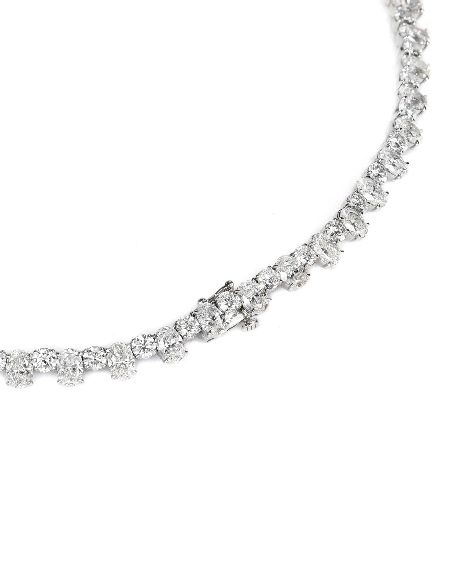 Cascading Pears Lab Diamond Necklace