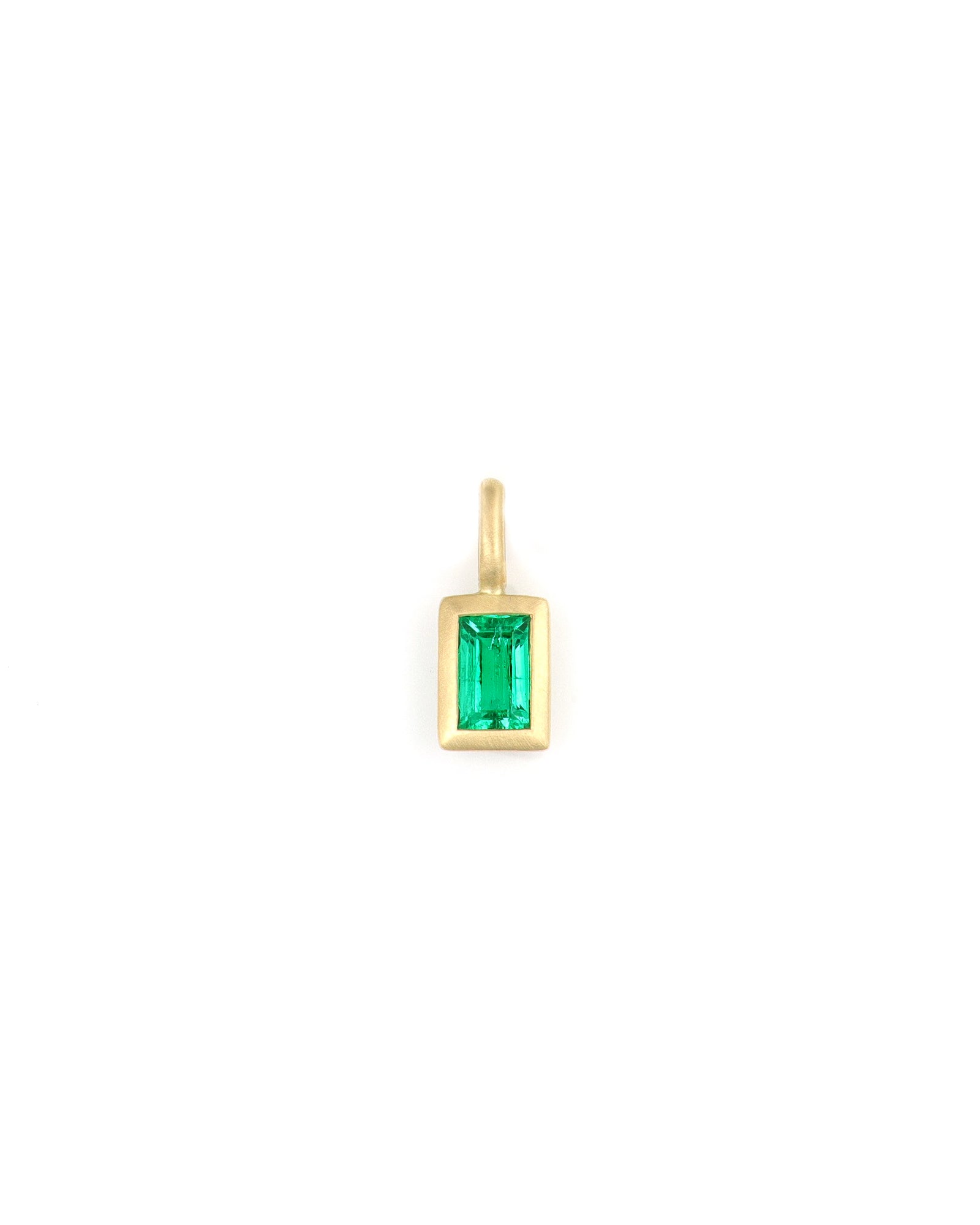 Emerald Bezel Charm