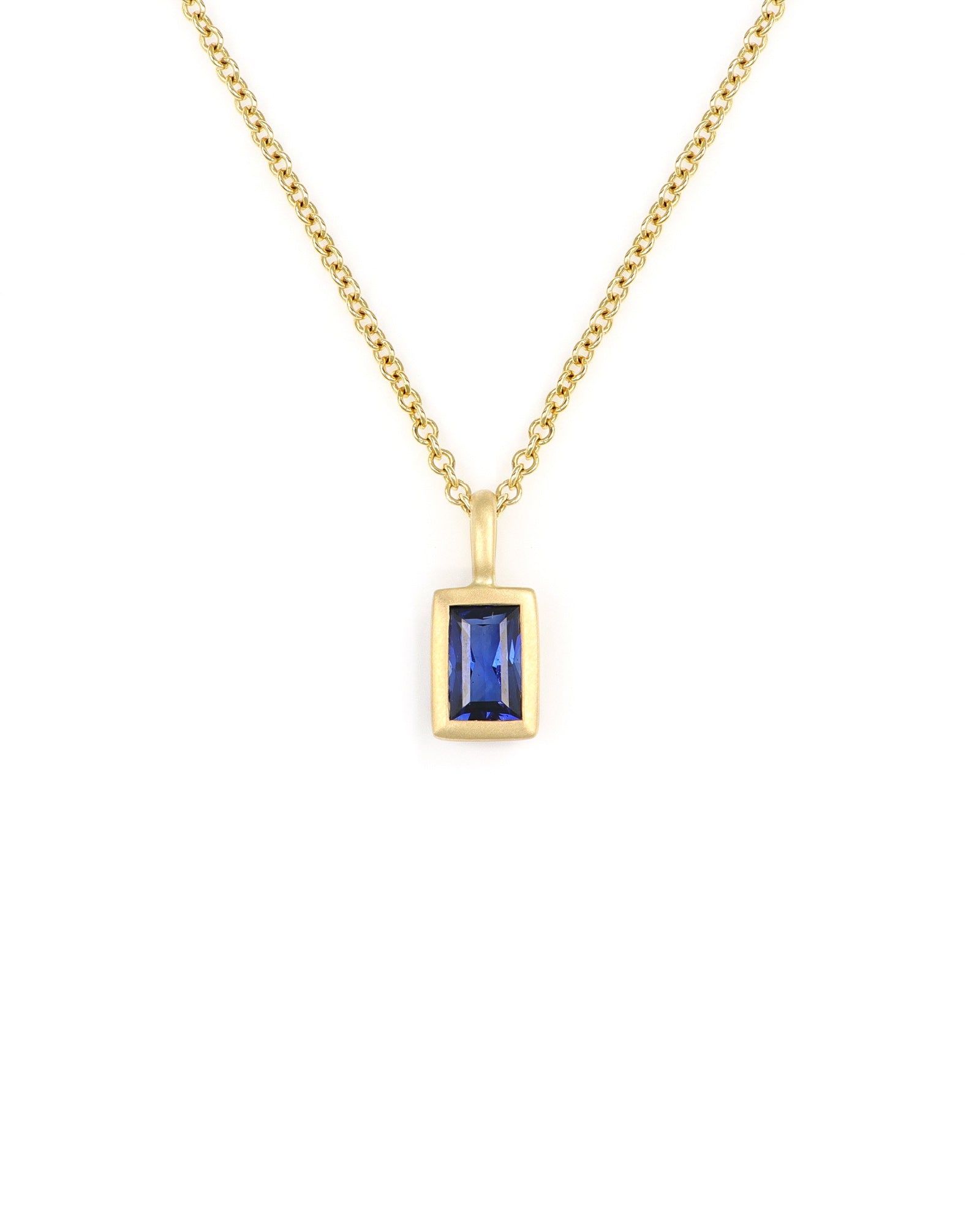 Radiant Blue Sapphire Charm