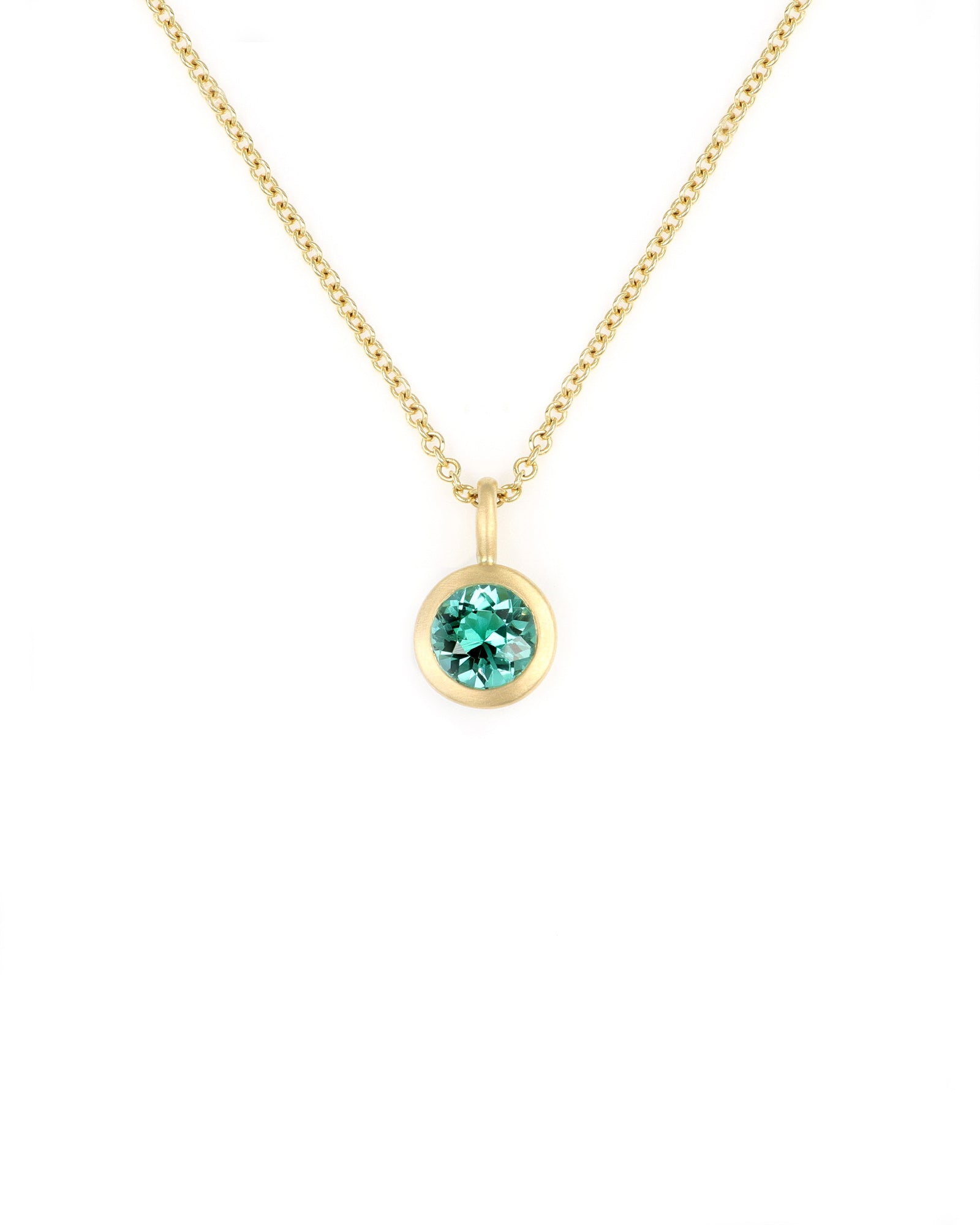 Green Tourmaline Charm