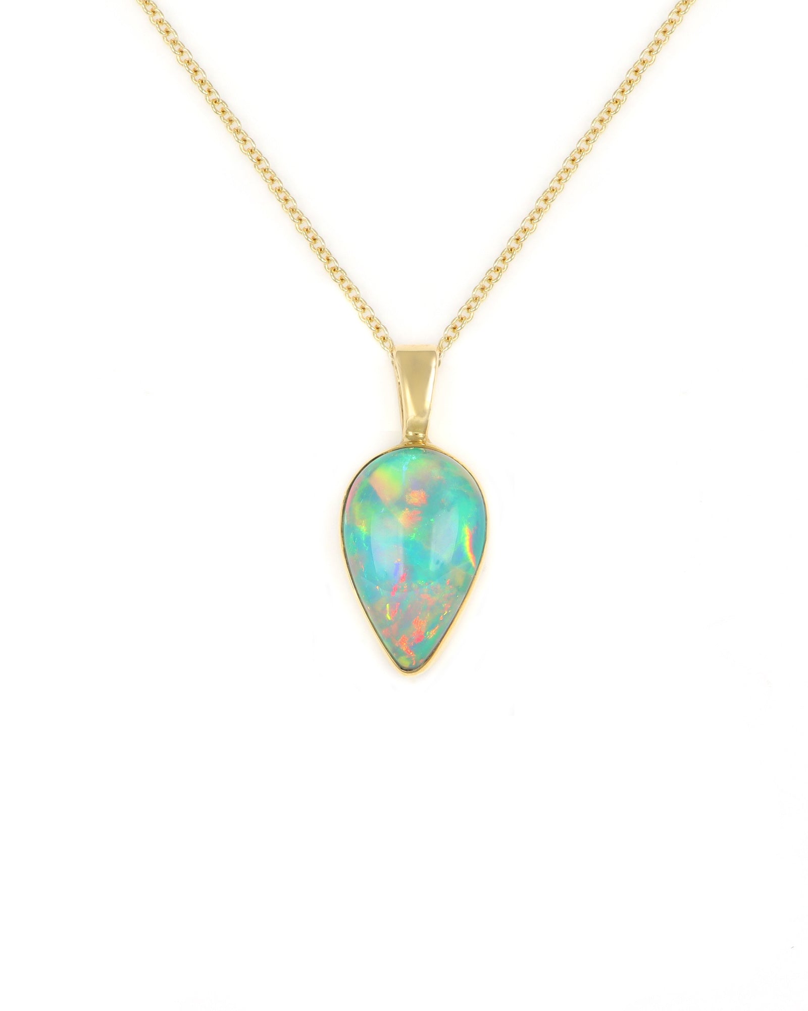 Teardrop Opal Pendant
