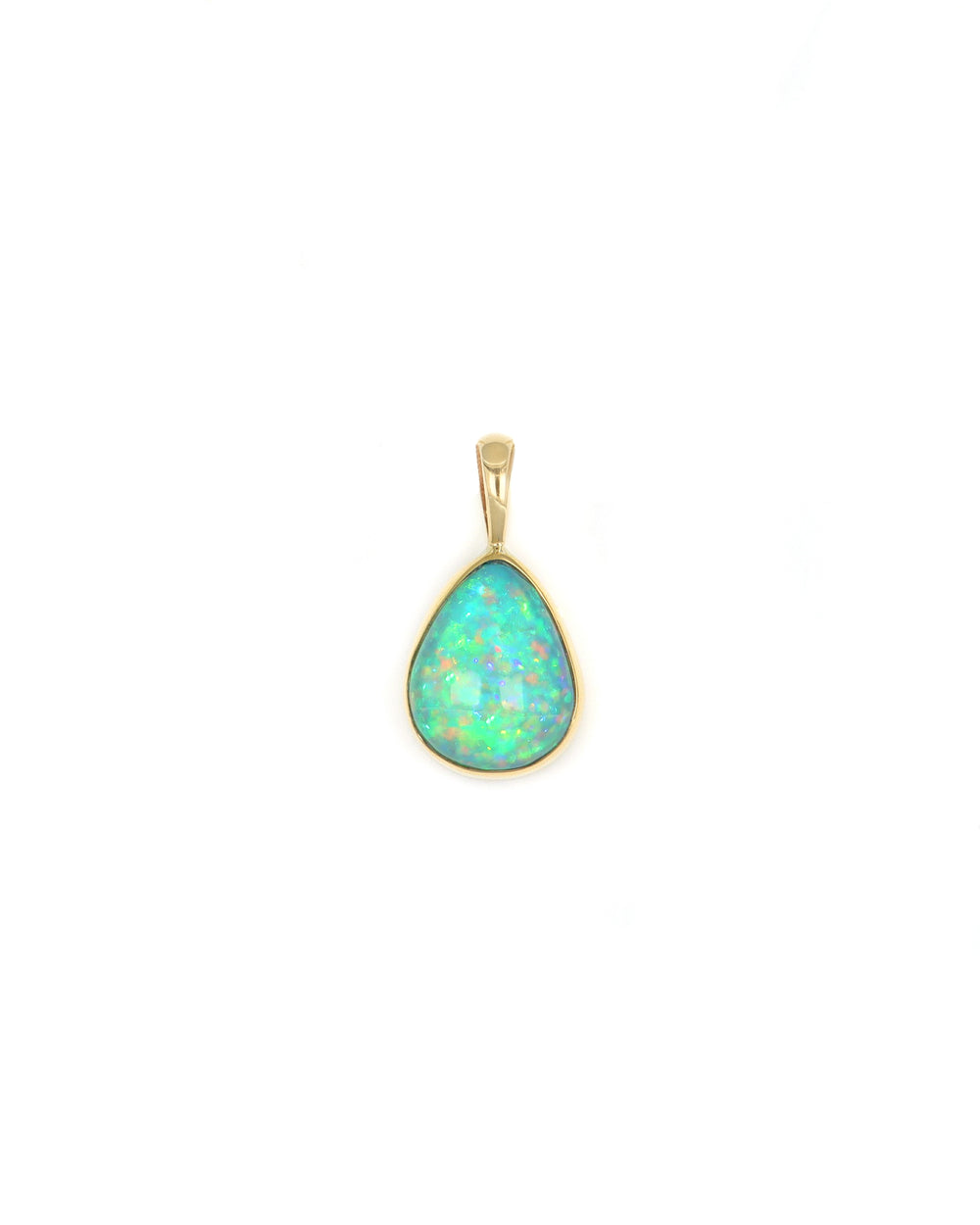 Pear Ethiopian Opal Pendant
