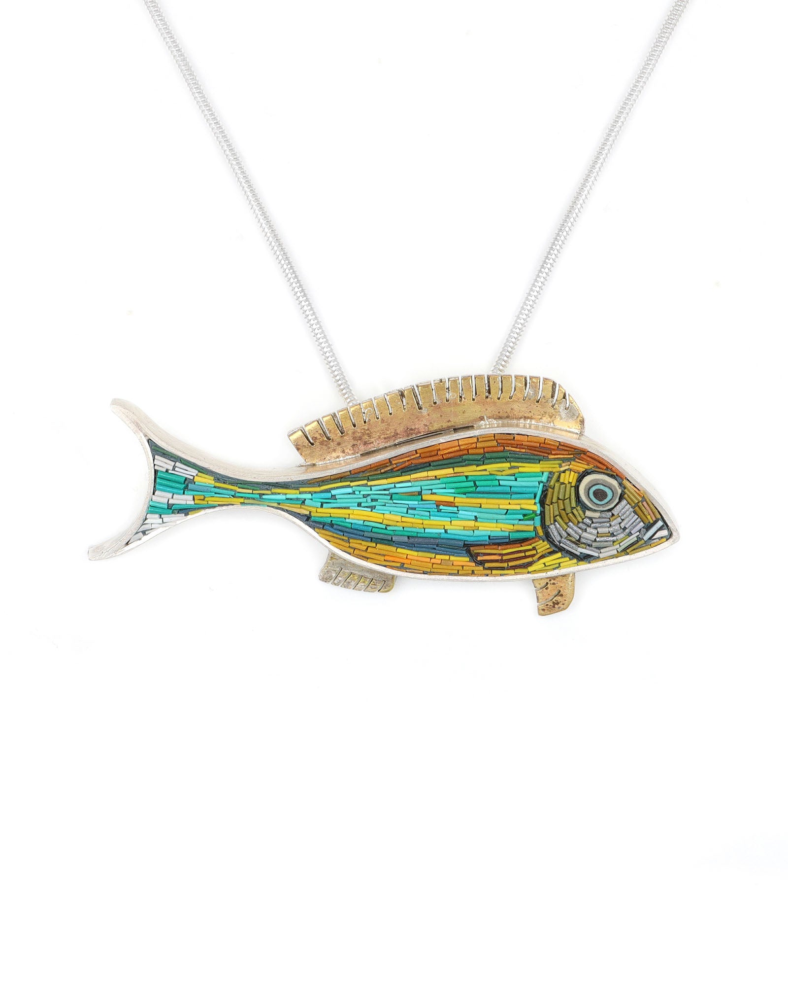 Striped Fish Pendant