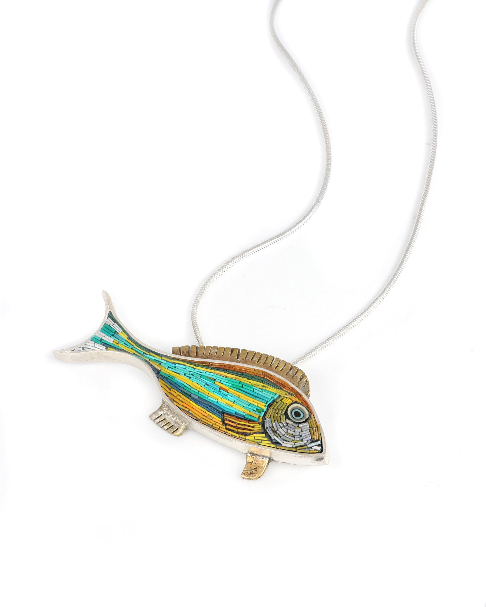 Striped Fish Pendant