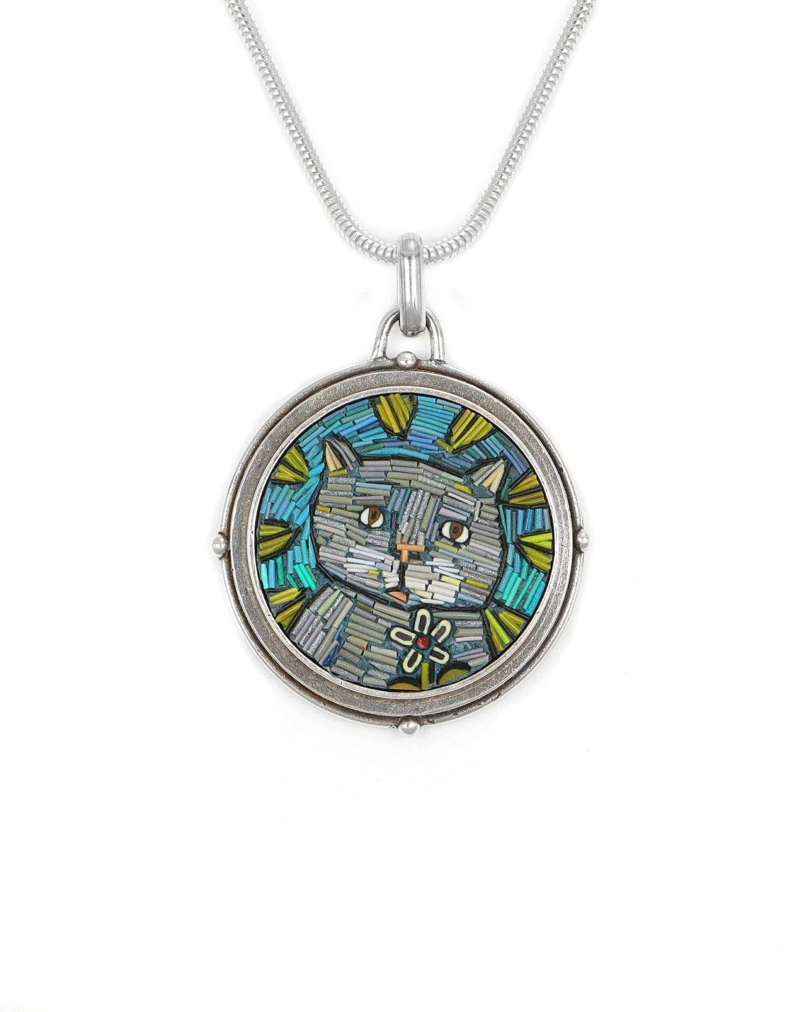 Grey Cat Pendant