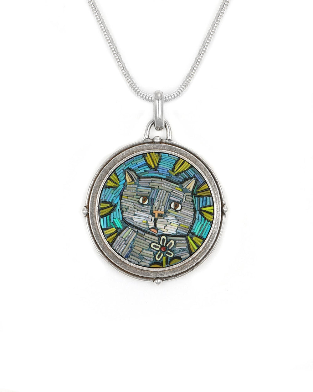 Grey Cat Pendant