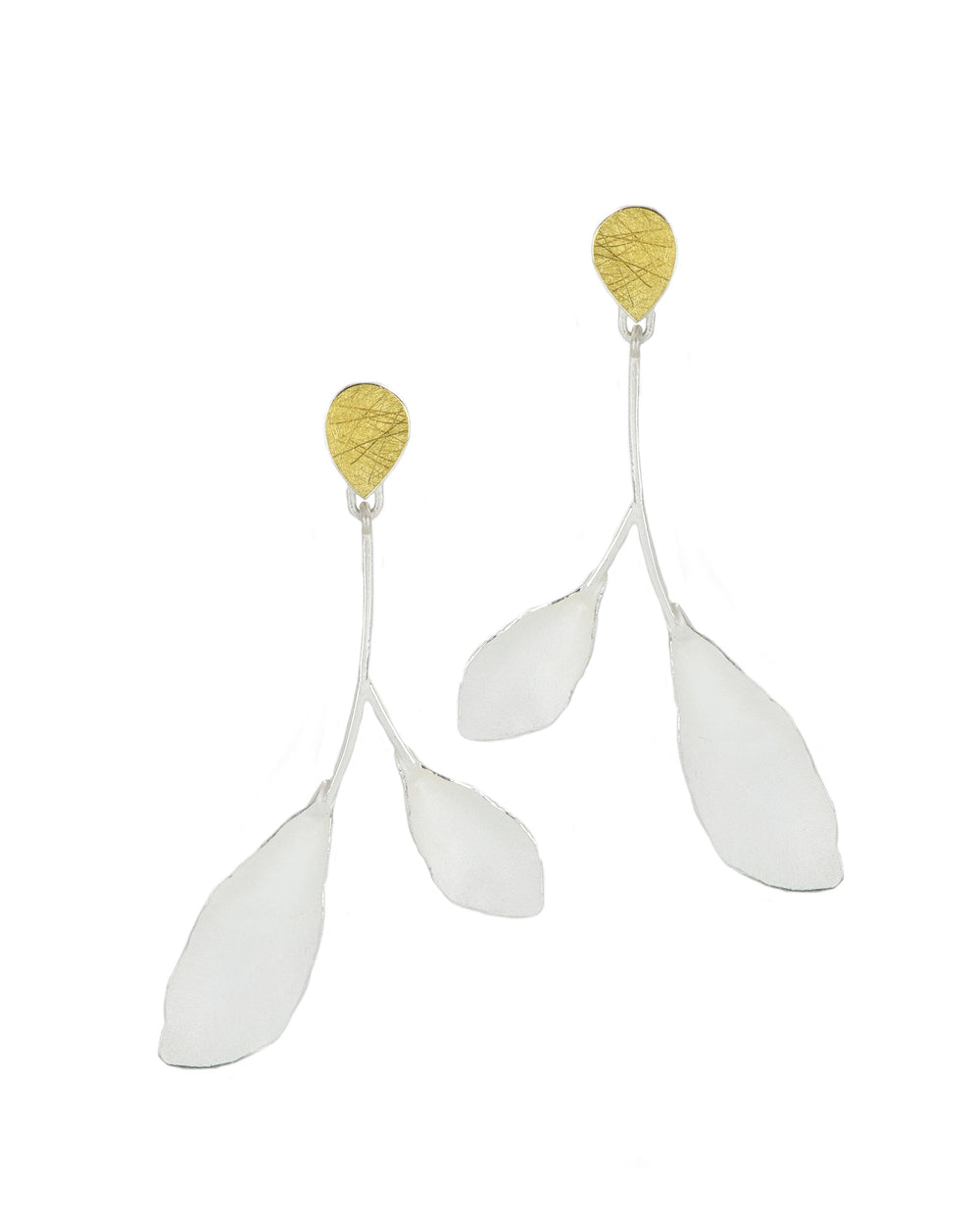 Organic Leaf Earrings