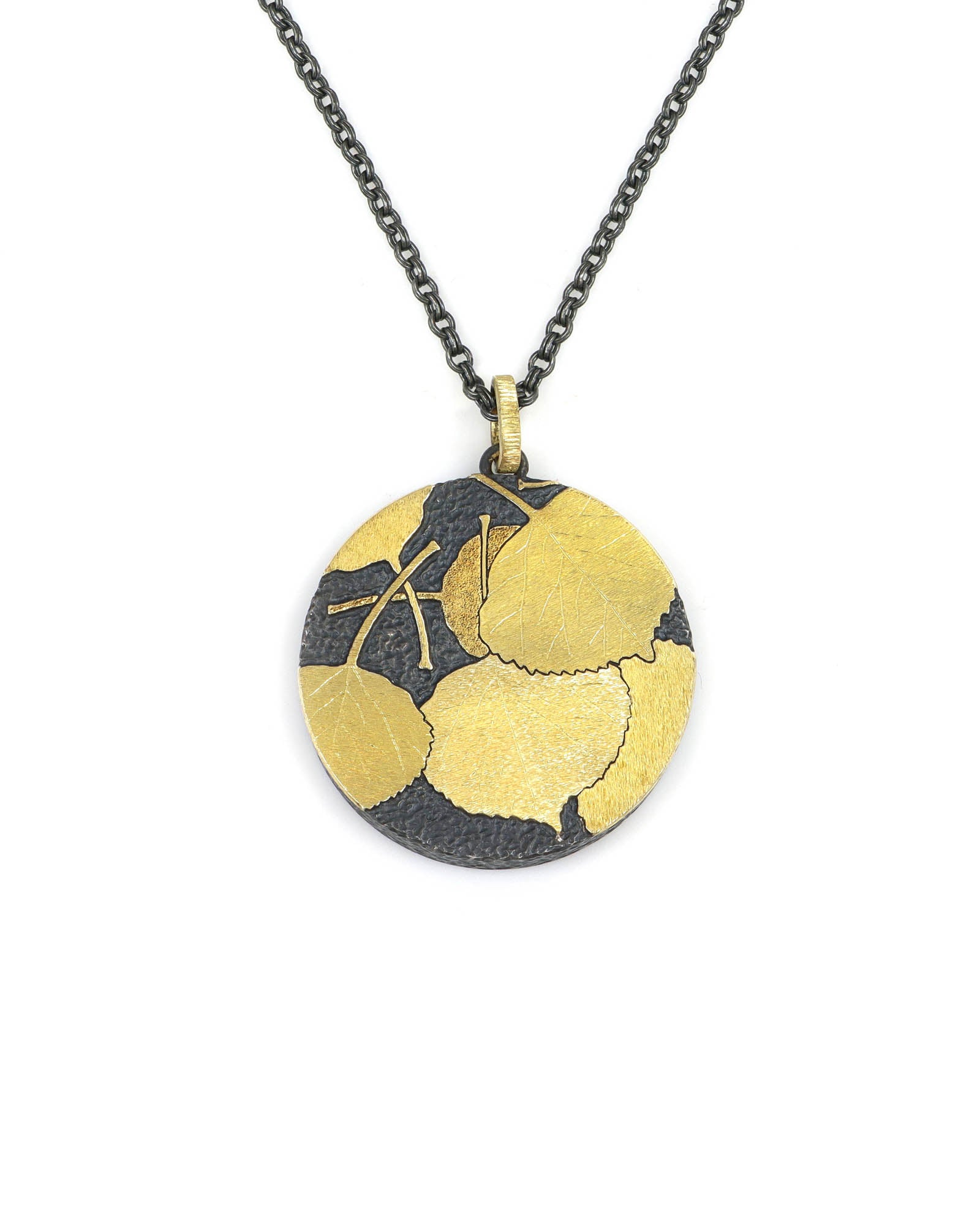 Aspen Leaves Connecting to Earth Pendant